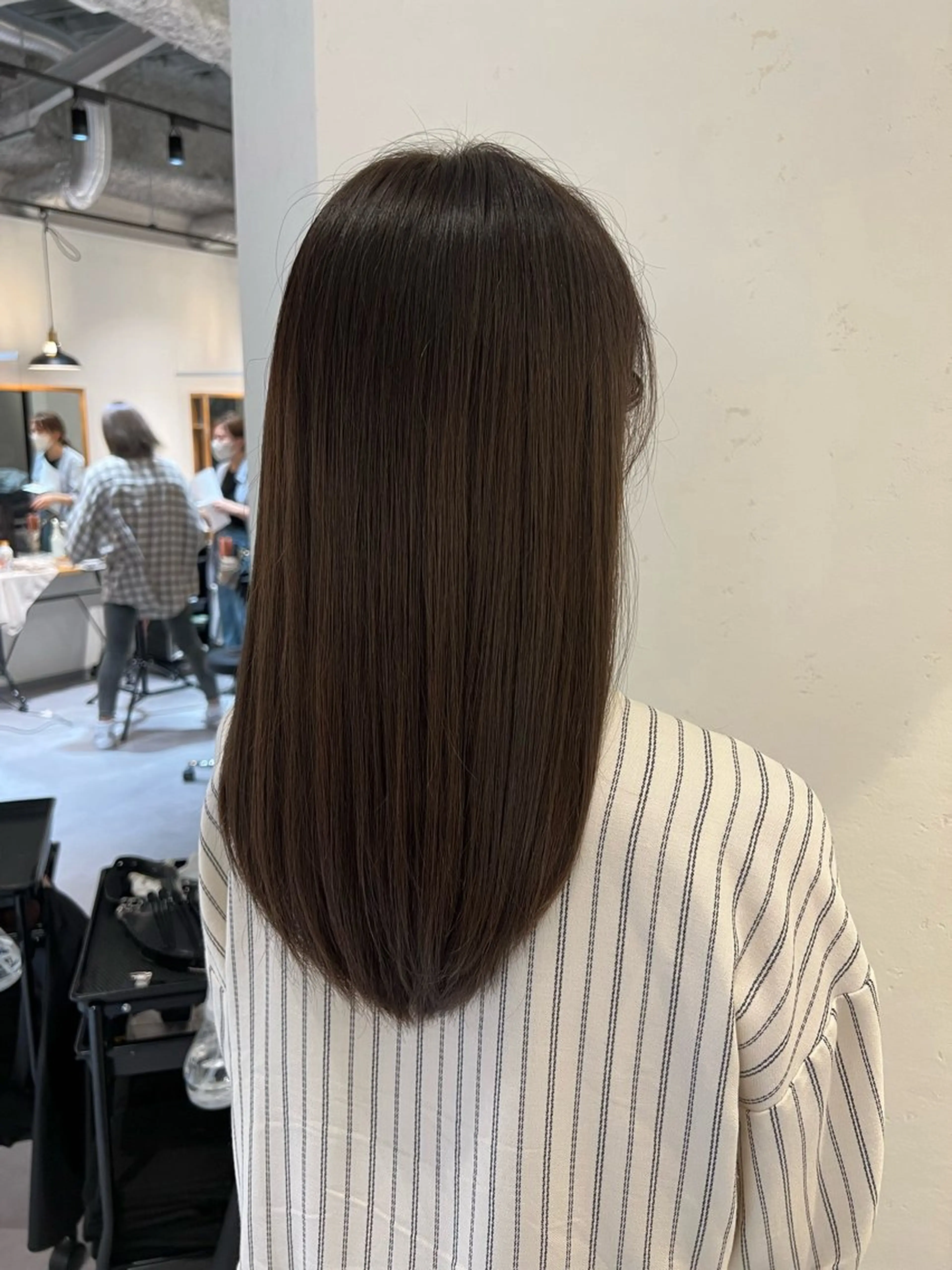 ロング カット ヘアカラー 髪質改善透明感カラー ayukaのヘアスタイル
