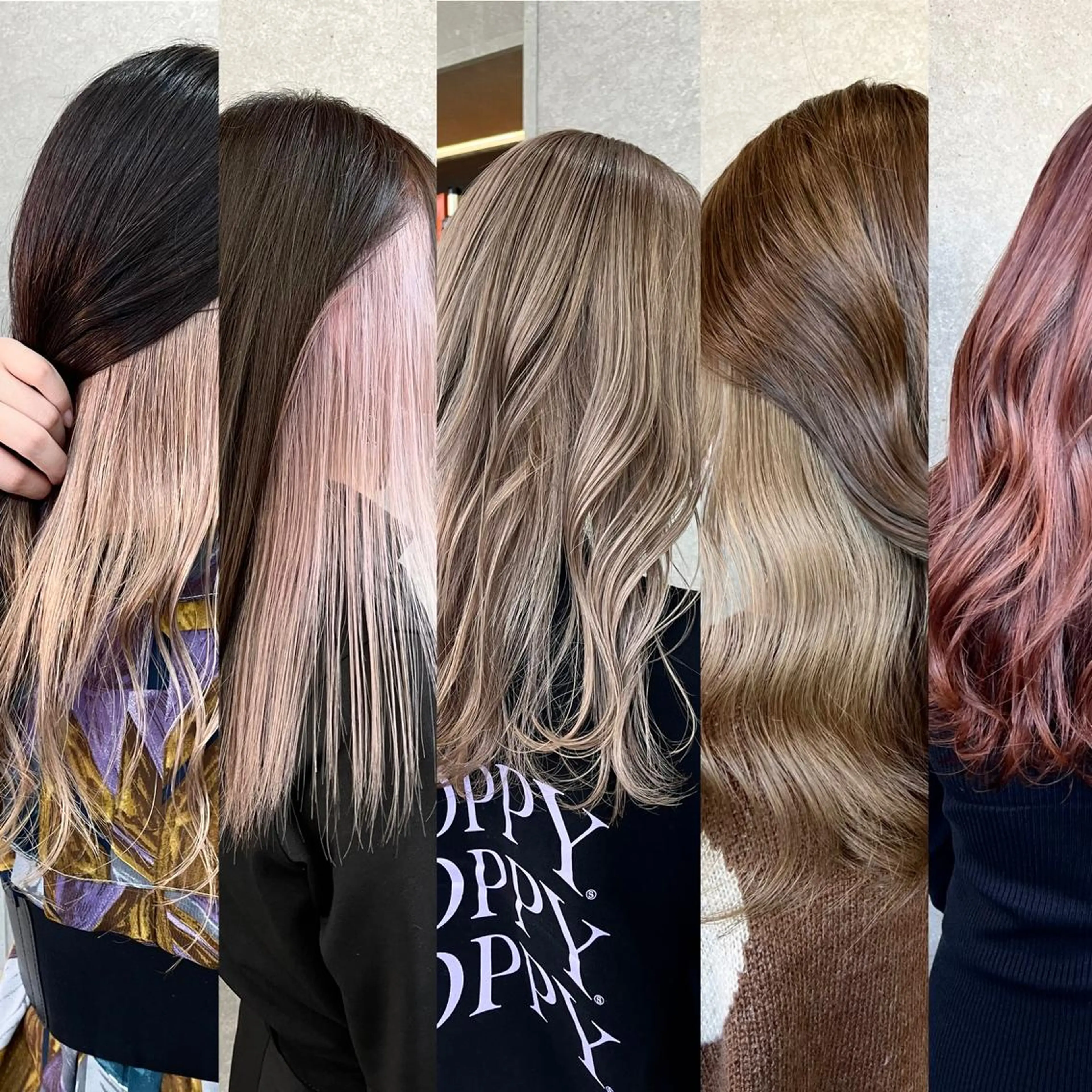 ミディアム カラー 艶透明感カラー/ 髪質改善/三ツ木一生のヘアスタイル