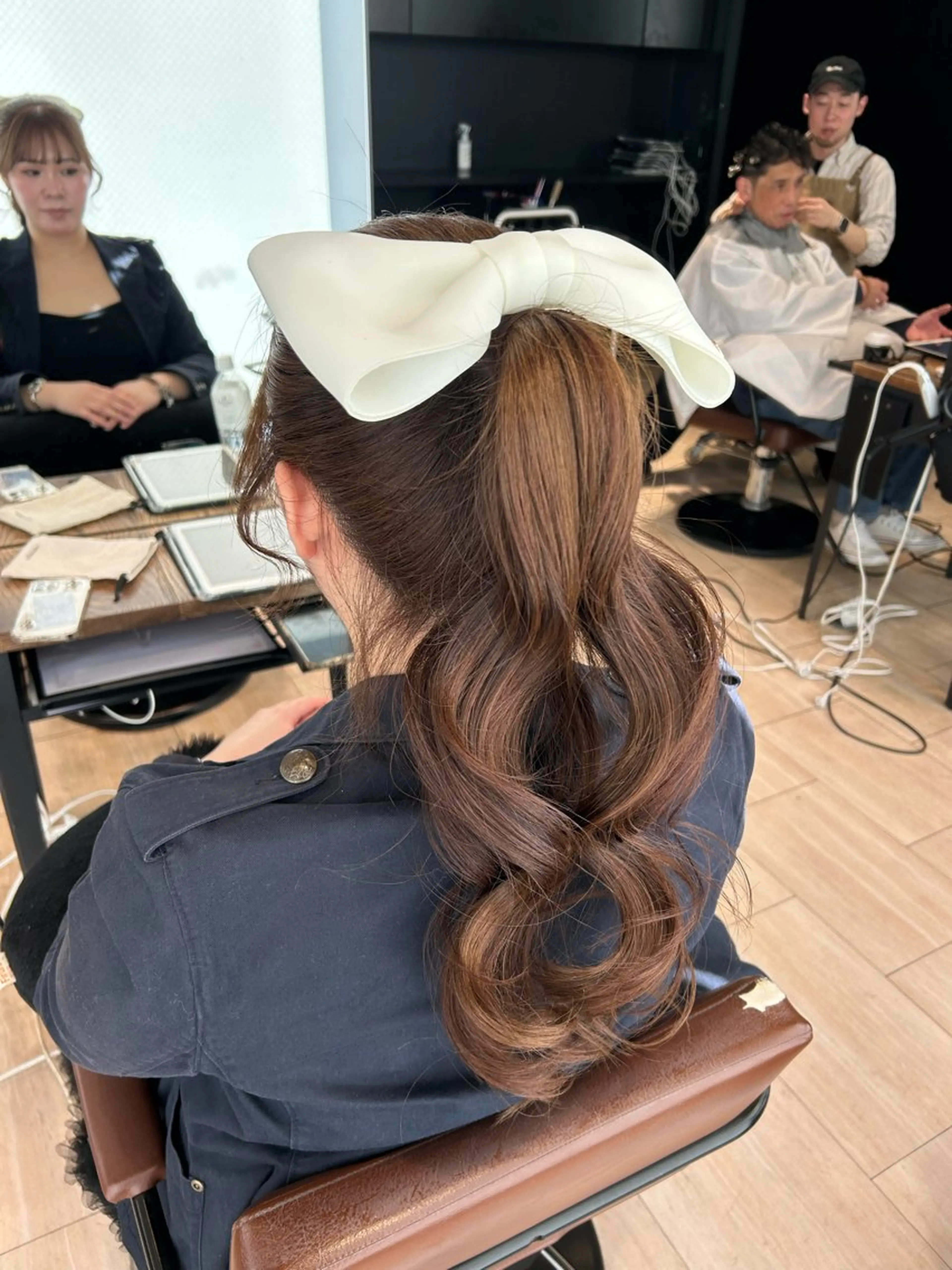 ロング ヘアセット 🎀大竹美侑／顔まわ りカット／レイヤーのヘアスタイル