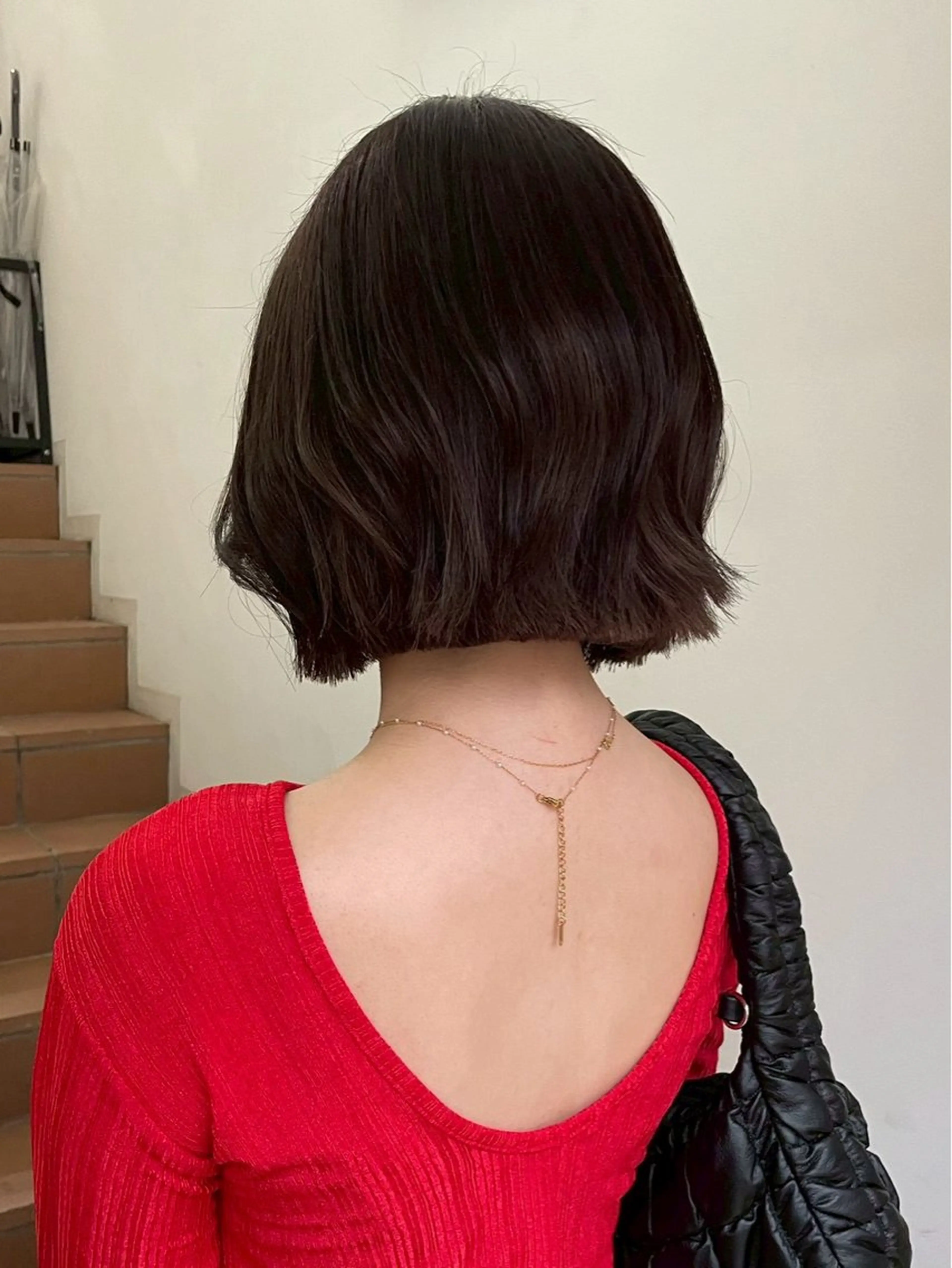 ミディアム カラー ブラウンカラー ヘアカラー つやつやブラウンカラ ーあすかのヘアスタイル