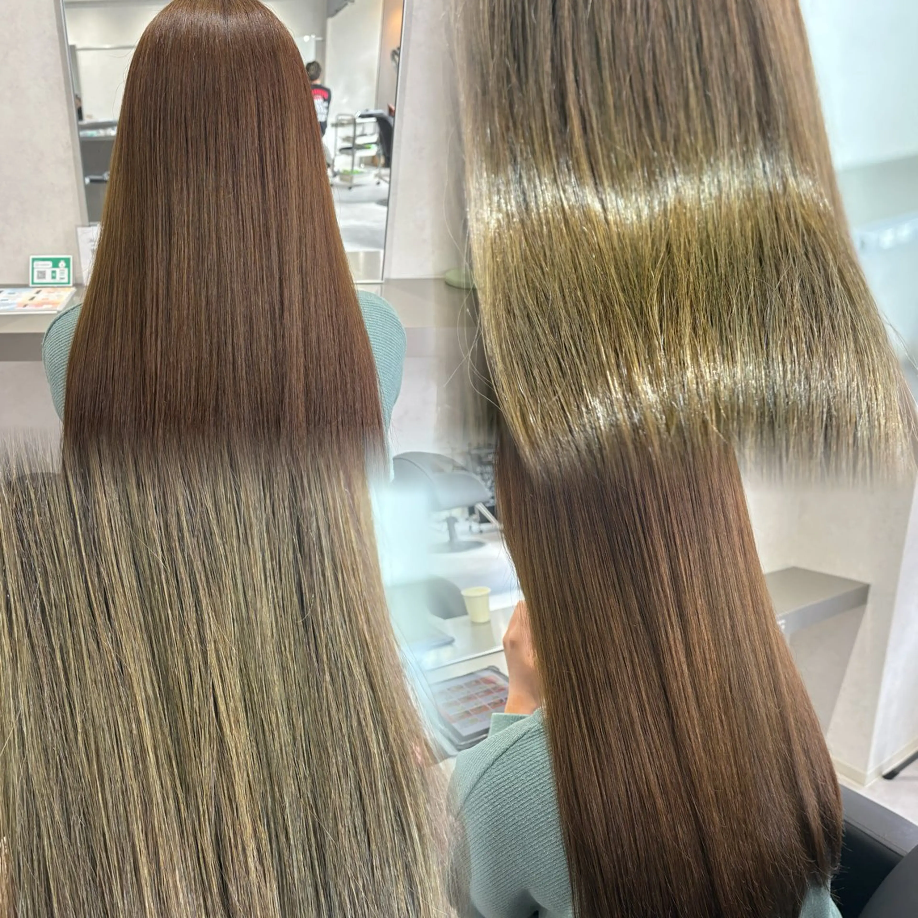 ロング カラー ヘアアレンジ ベージュカラー 透明感カラー オリーブベージュ ヘアカラー トリートメント 韓国透明感🇰🇷 SAKURAのヘアスタイル