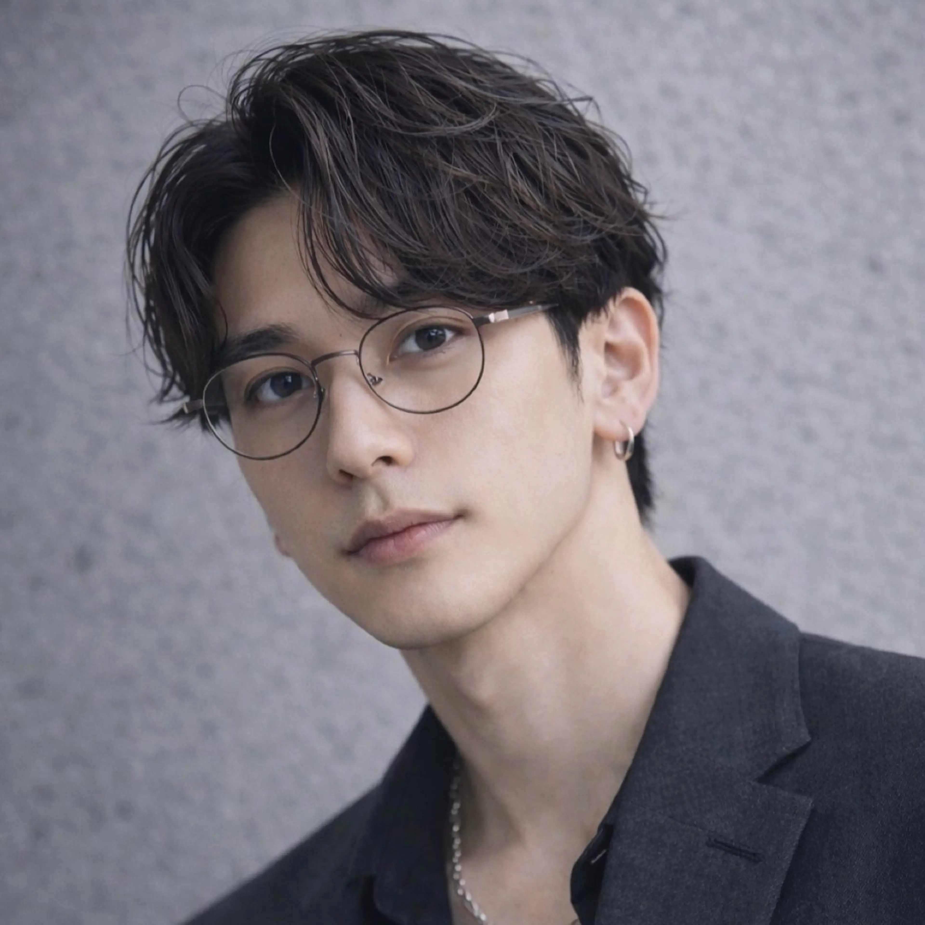 メンズ カット パーマ シャドウ/フェザー ニュアンスヘアメンズのヘアスタイル