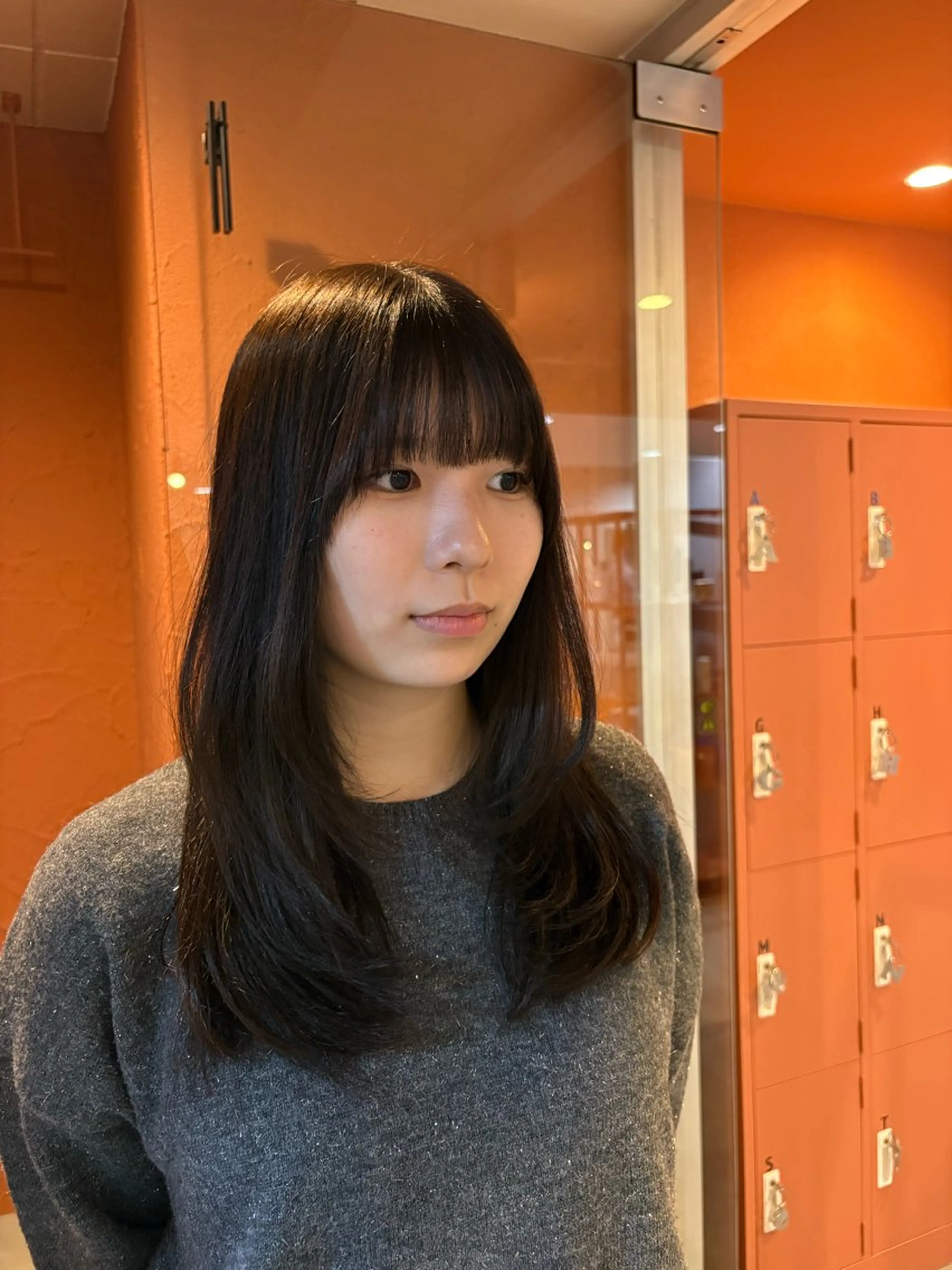 セミロング 顔まわりレイヤー 顔周りカット レイヤーカット 𝜗𝜚髪質改善/ Keina𝜗𝜚のヘアスタイル