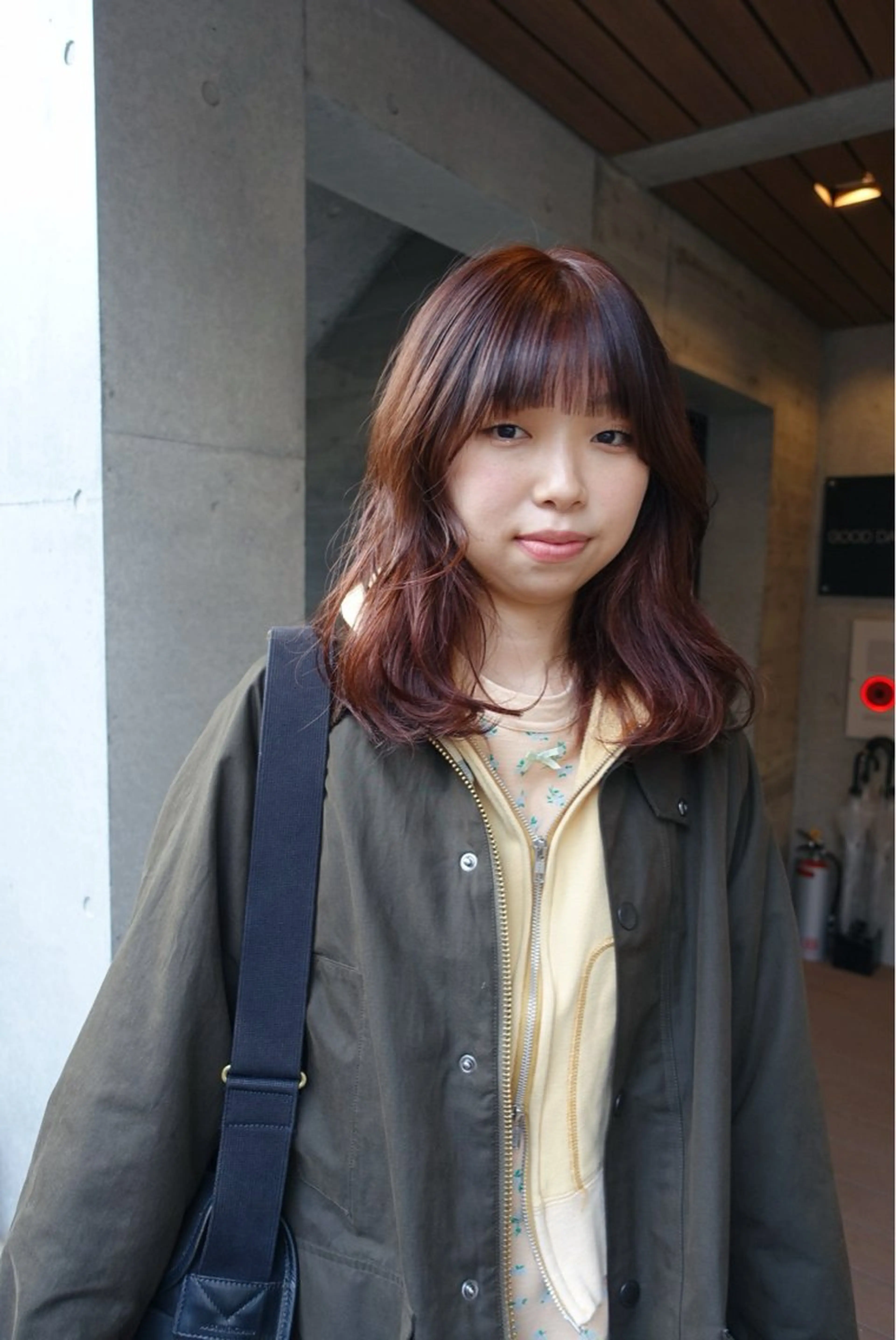 ミディアム カラー 暖色/パーマ 🌼クニトウメイのヘアスタイル