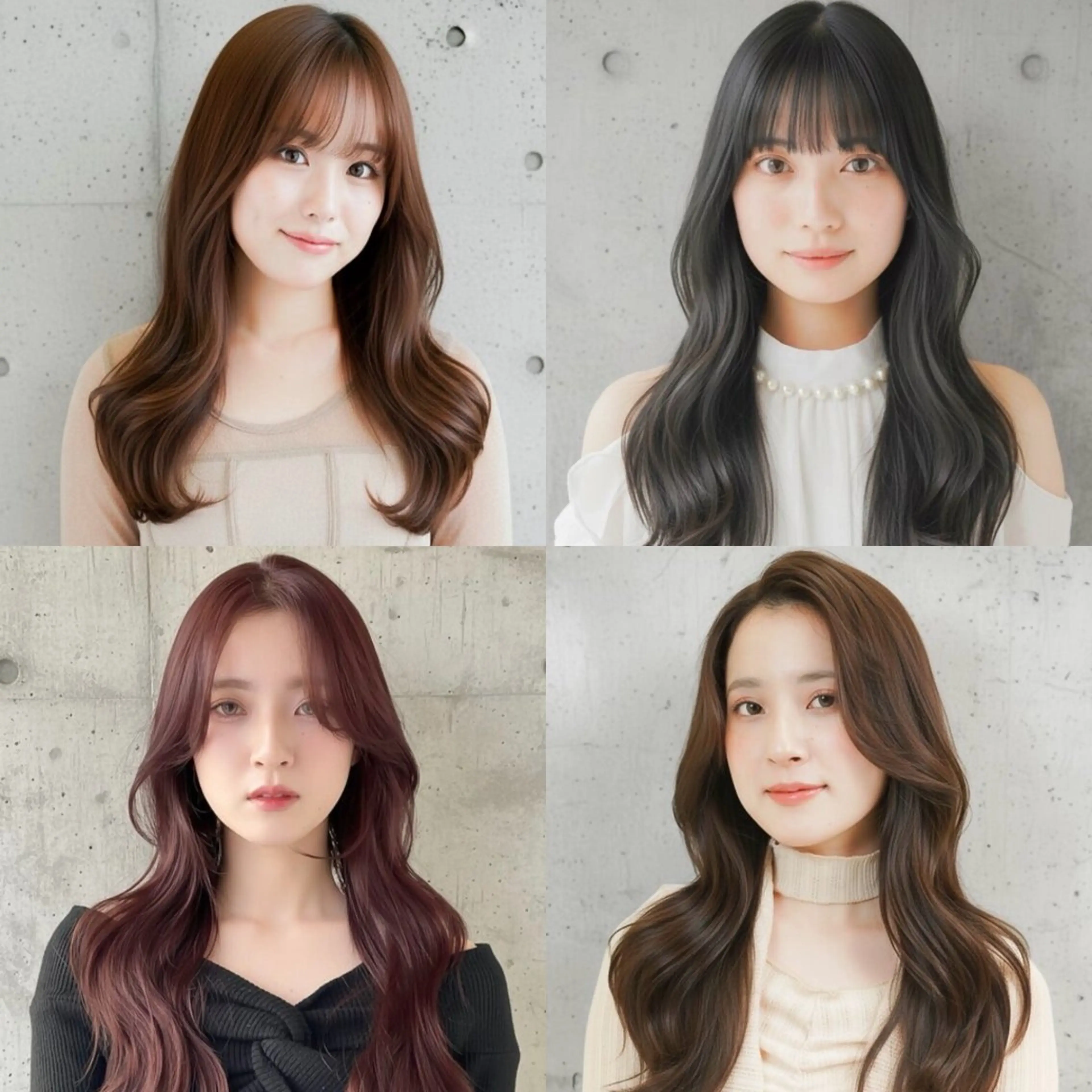 ロング 縮毛矯正 カット ヘアカラー 佐々木やすは/ レディースモデル募集のヘアスタイル