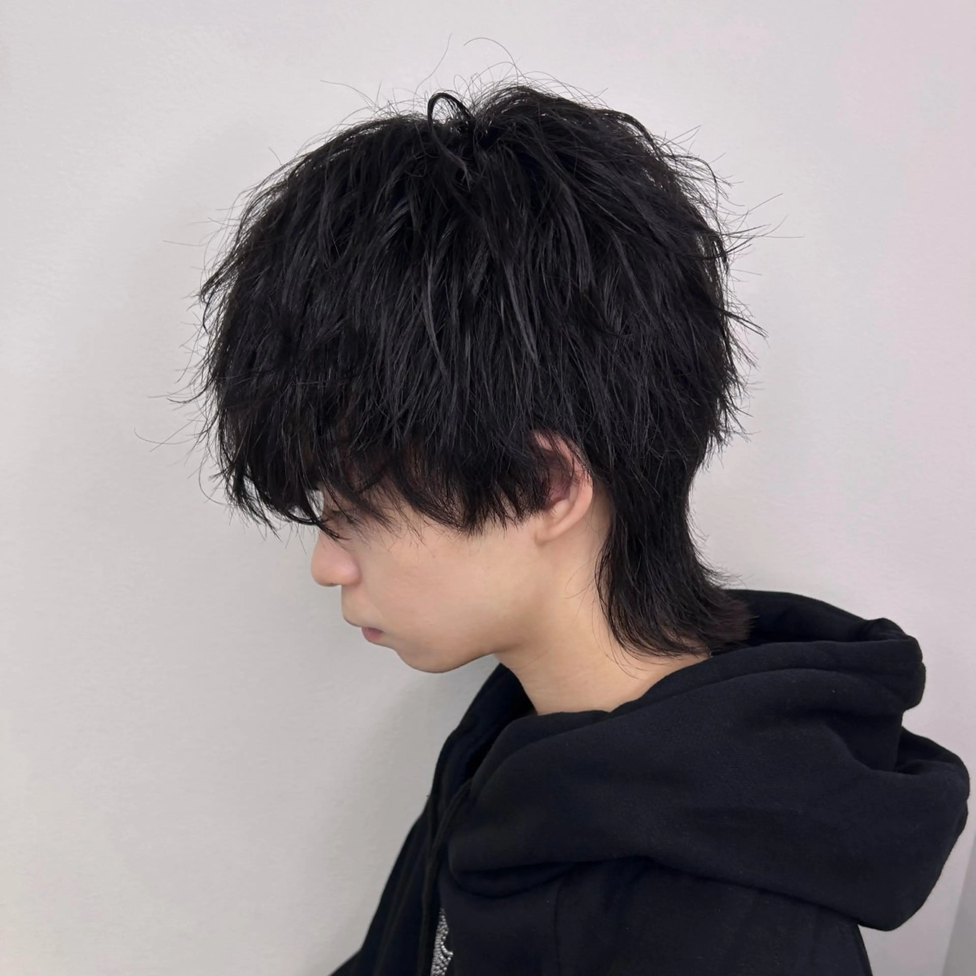 メンズ カット ヘアセット ラウンドマッシュ/ フェザーショート大阪のヘアスタイル