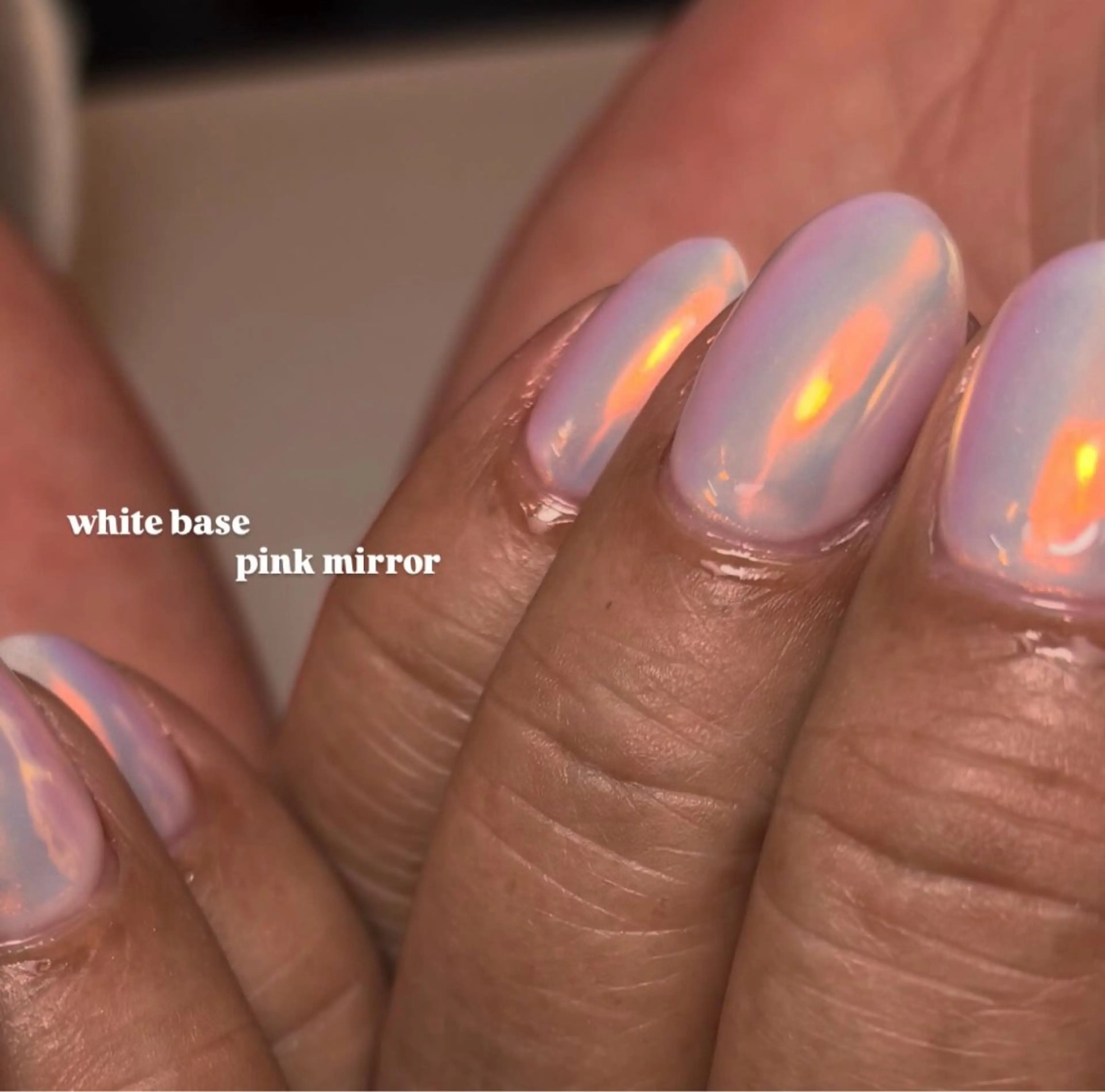 ネイル ミラーネイル ピンク ハンドネイル is.nail 🌷sonokoのネイルデザイン