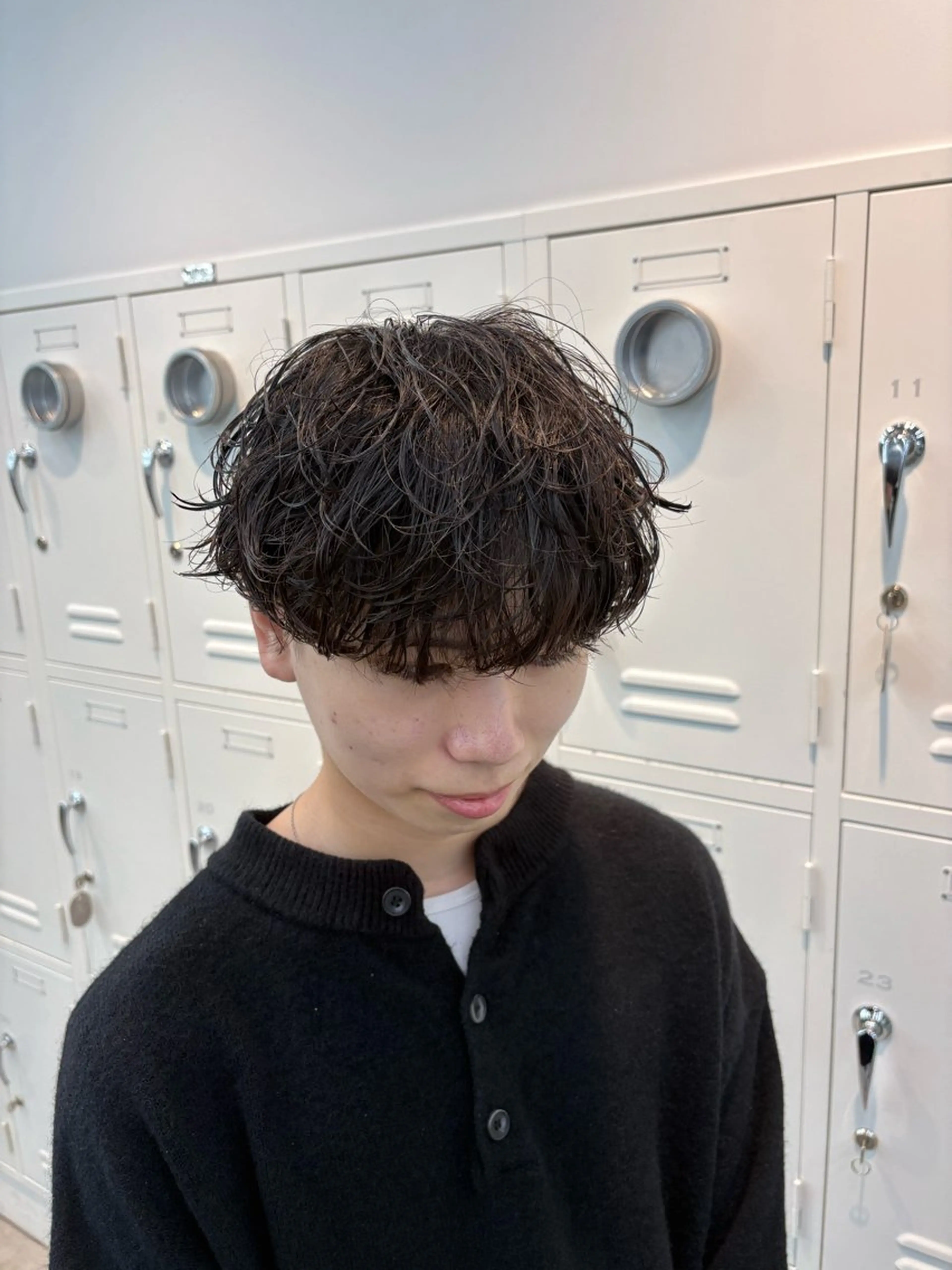 パーマ メンズ カット パーマ 🌀toa/波巻き✨ /メンズパーマ／栄のヘアスタイル