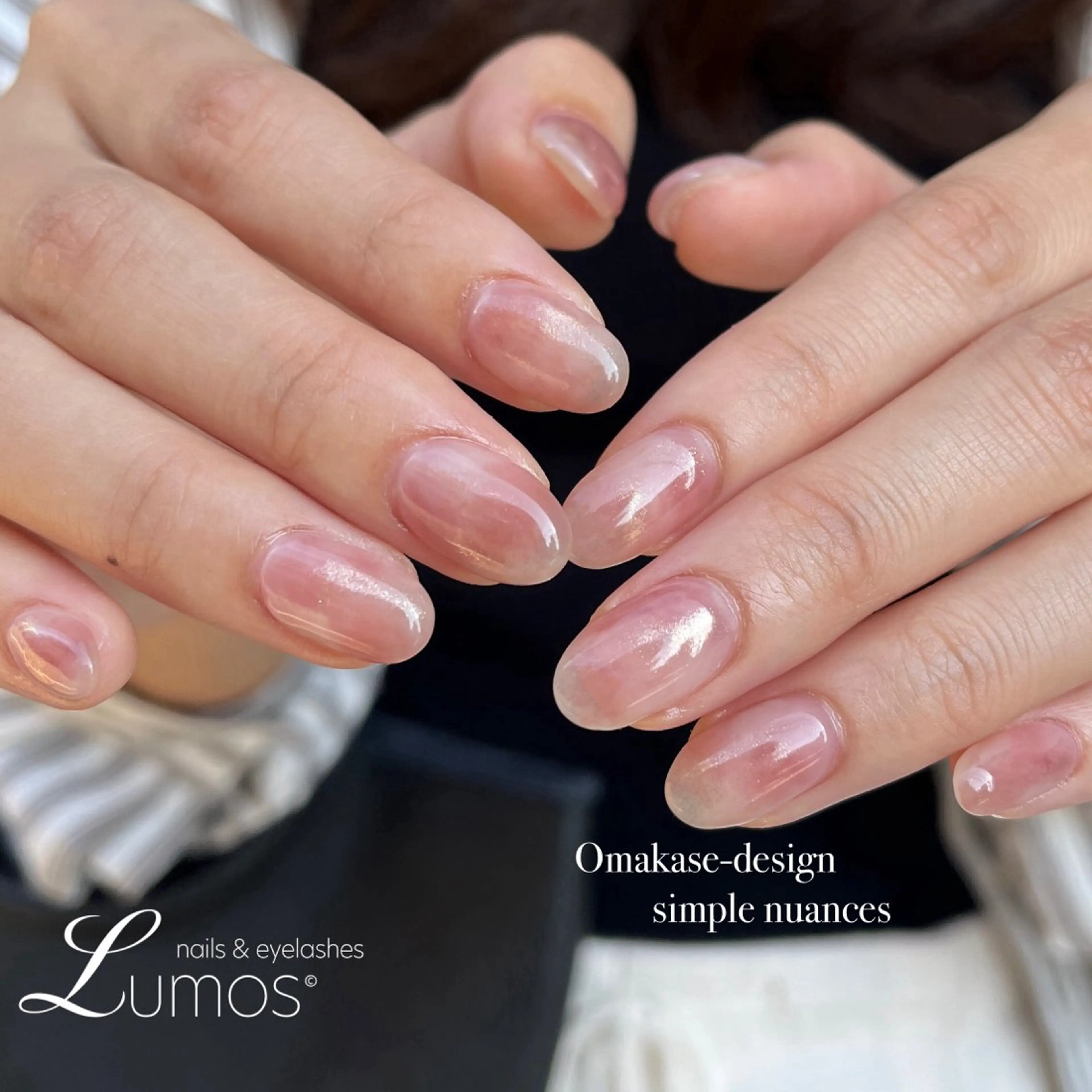 ネイル ニュアンスネイル Lumos nails&eyelashes桜川店所属・Lumos hirocoのネイルデザイン