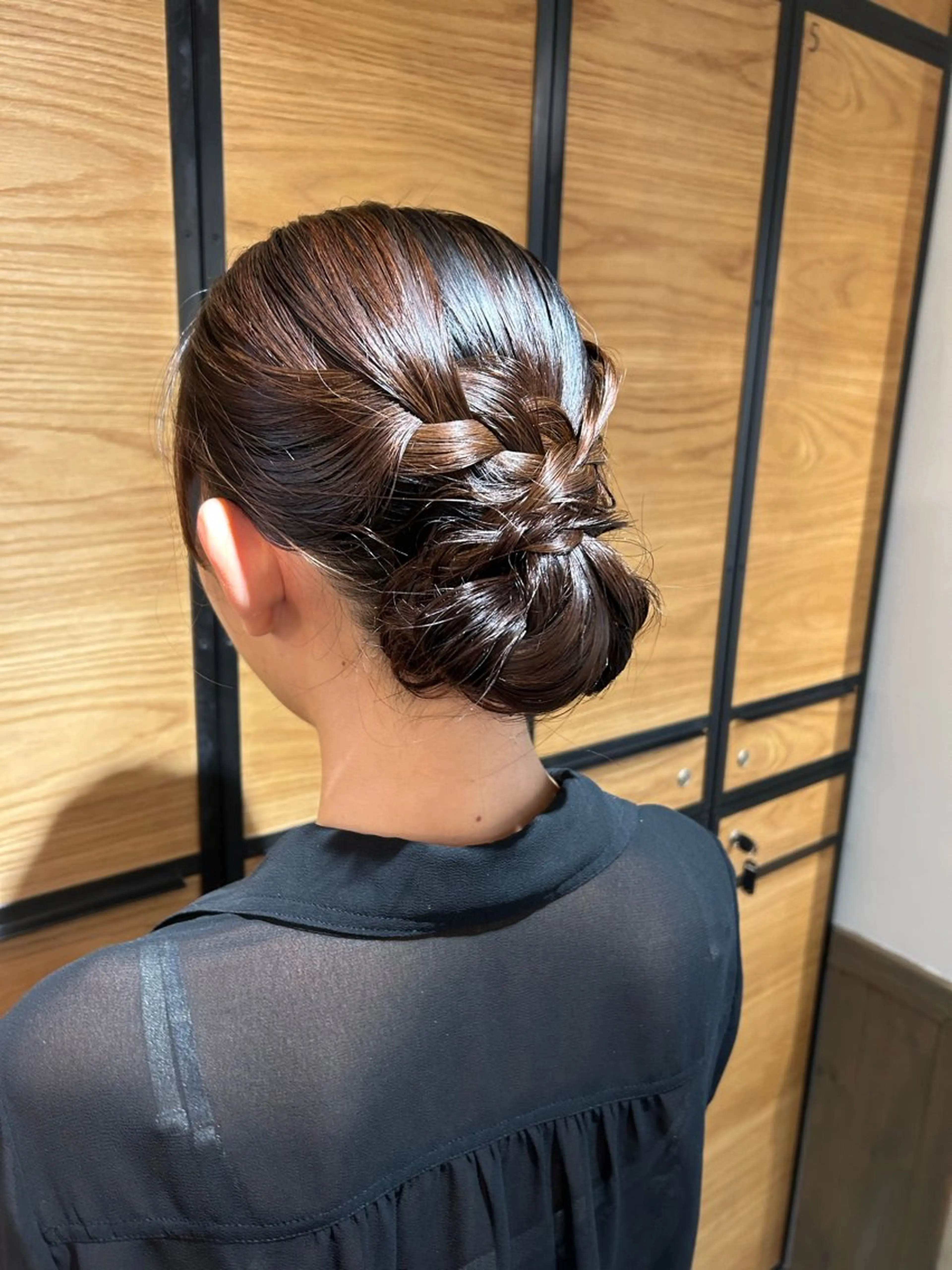 セミロング アレンジ/新宿 透明感カラー/ヤノのヘアスタイル