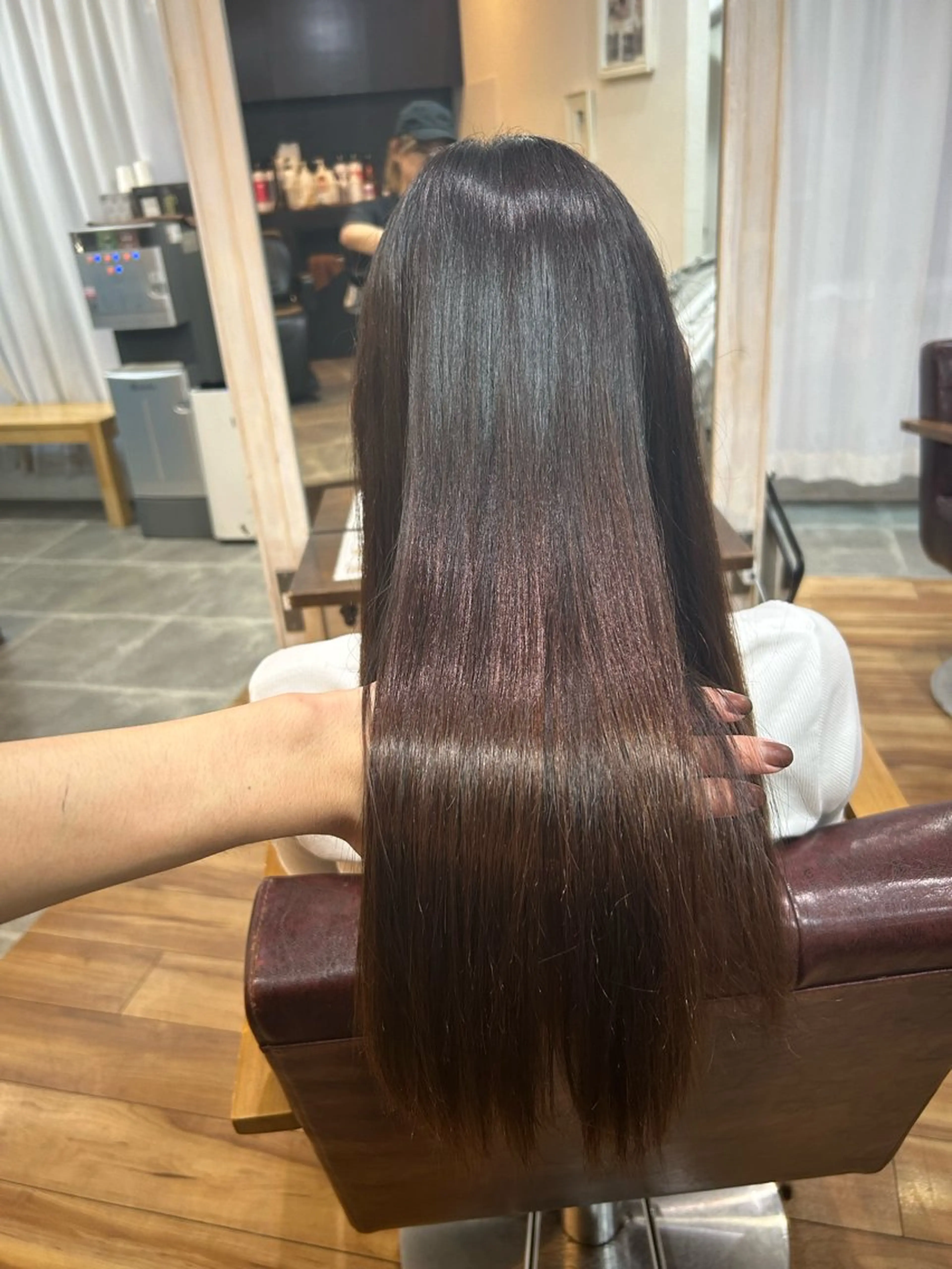 ロング 髪質改善 縮毛矯正 トリートメント カット ヘアカラー トリートメント CECIL hair なんば店所属・メンズパーマ 艶髪☆店長☆有馬のヘアスタイル