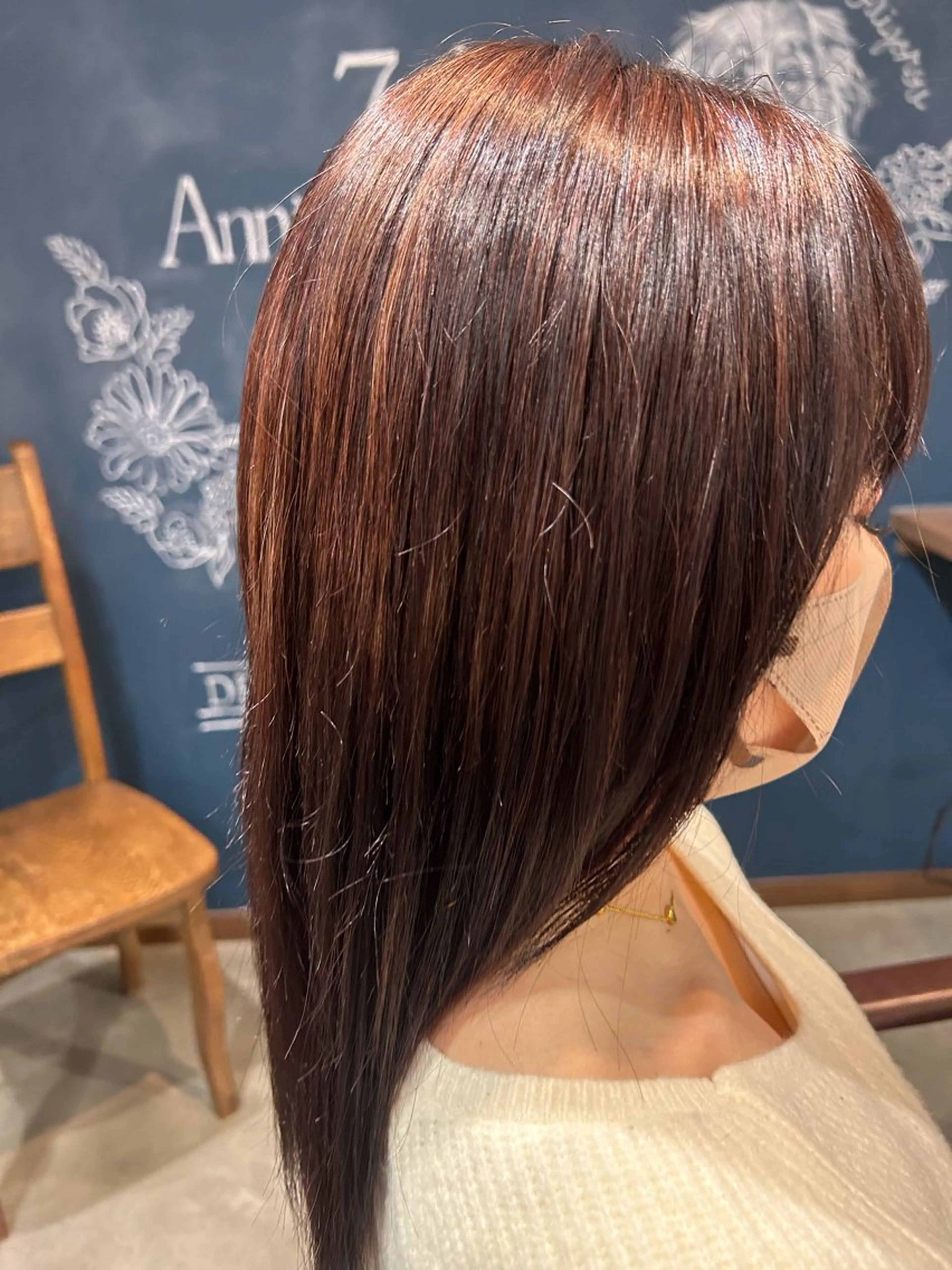 ミディアム ヘアカラー 坂井 唯人のヘアスタイル