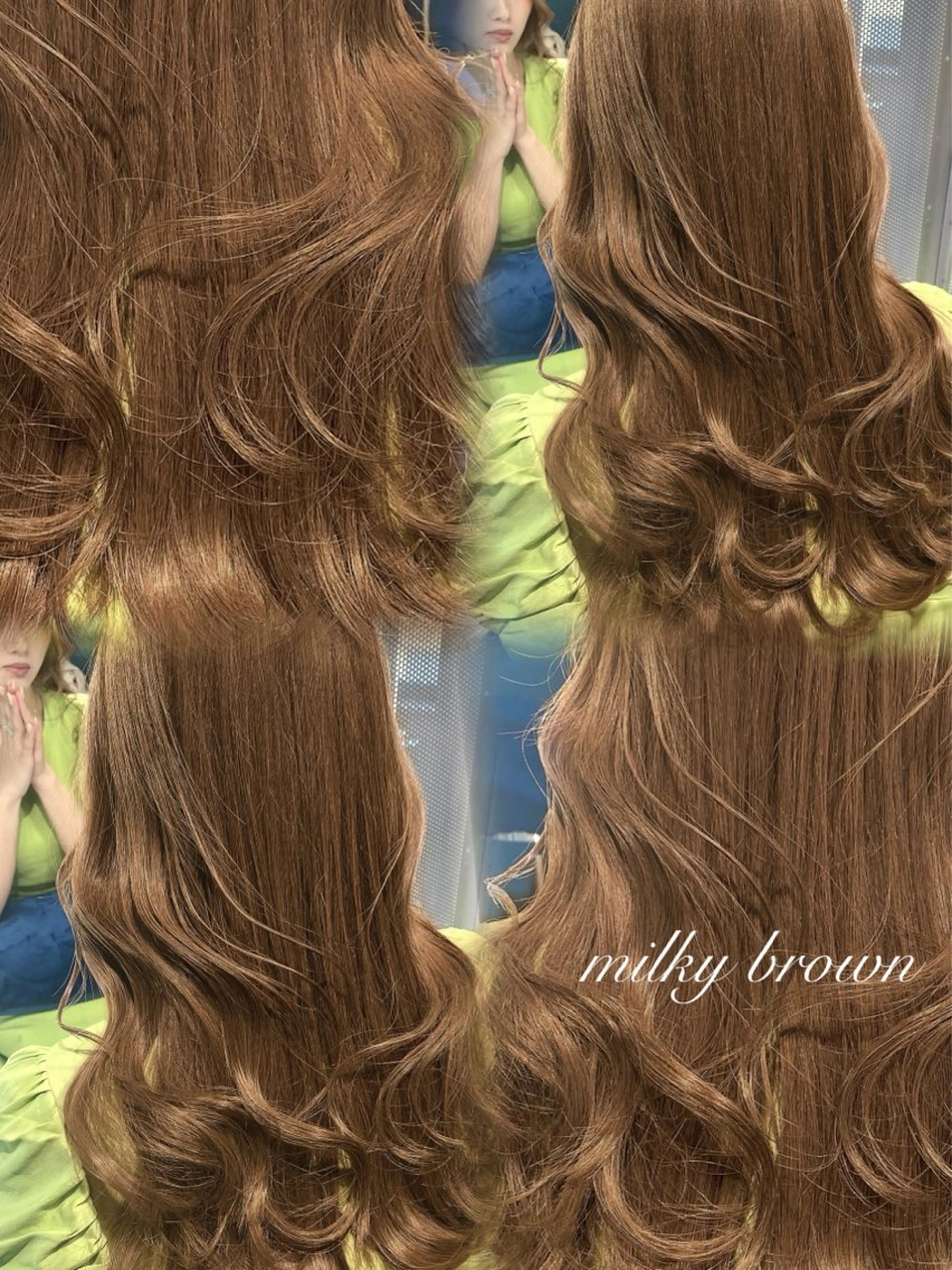 セミロング 韓国風ヘア レイヤーカット ヘアカラー 森 隆秀/韓国ヘアのヘアスタイル