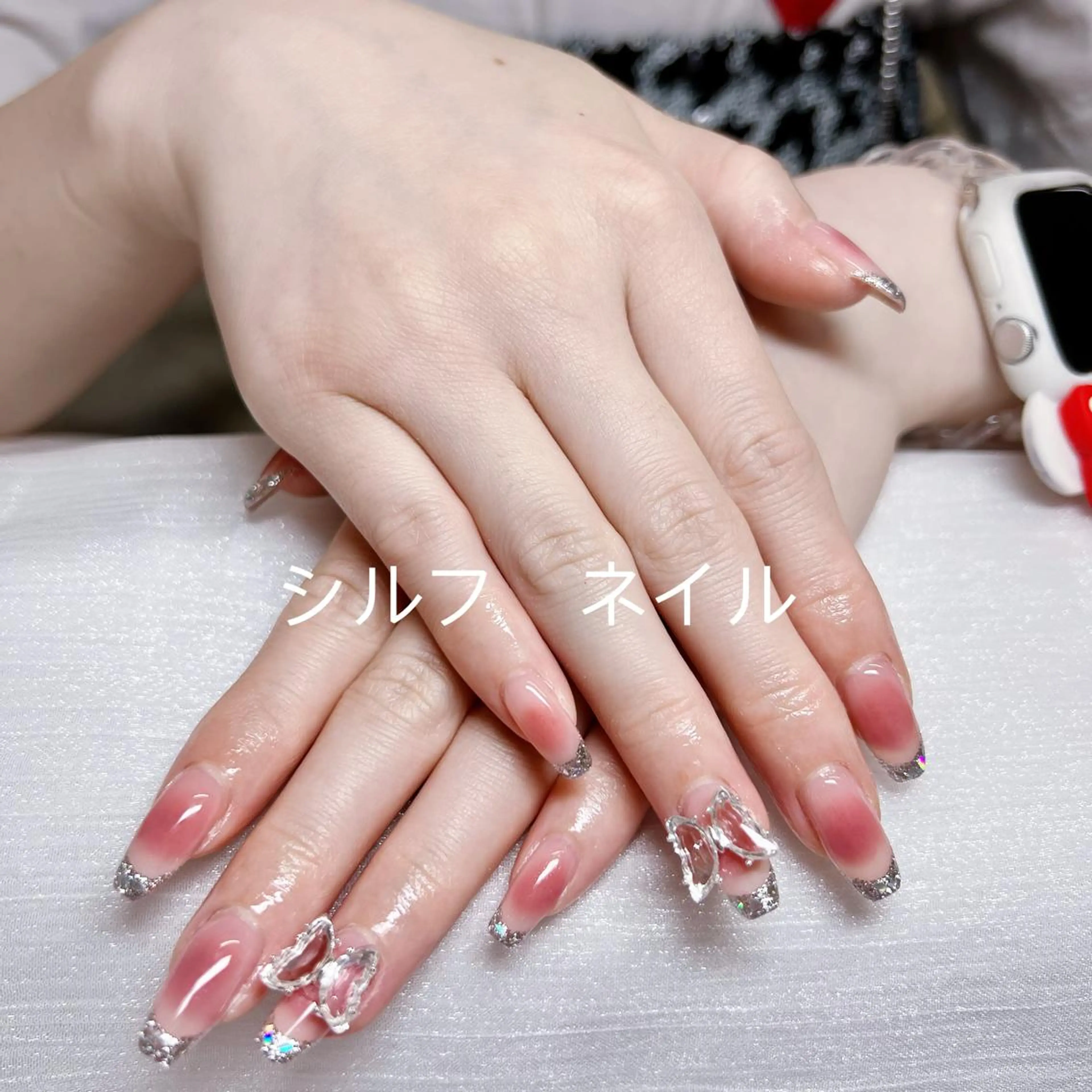 ネイル フレンチネイル ガラスフレンチ Trend Nail シルフのネイルデザイン