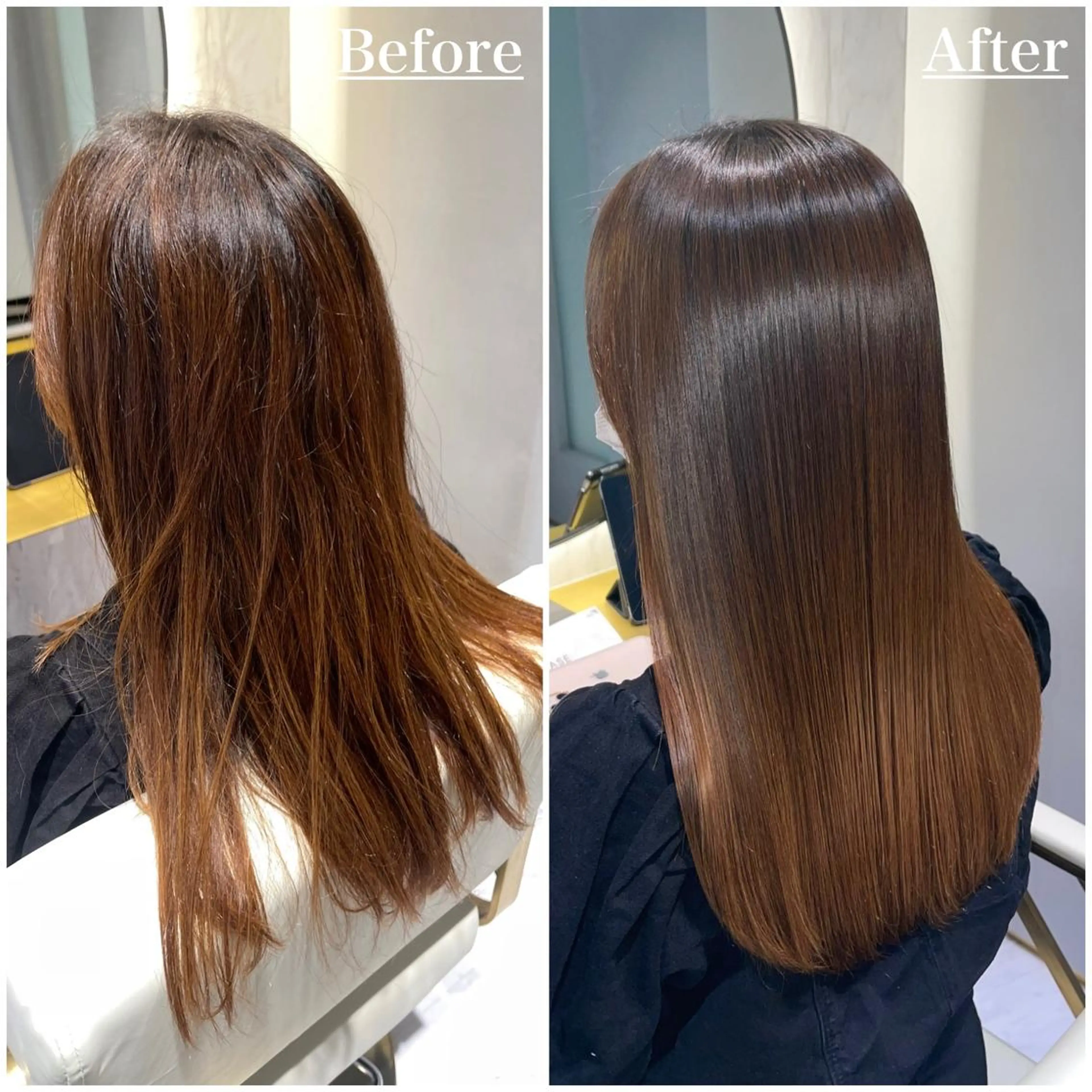 ミディアム 髪質改善 縮毛矯正 トリートメント answer銀座 店長💐HIDEのヘアスタイル