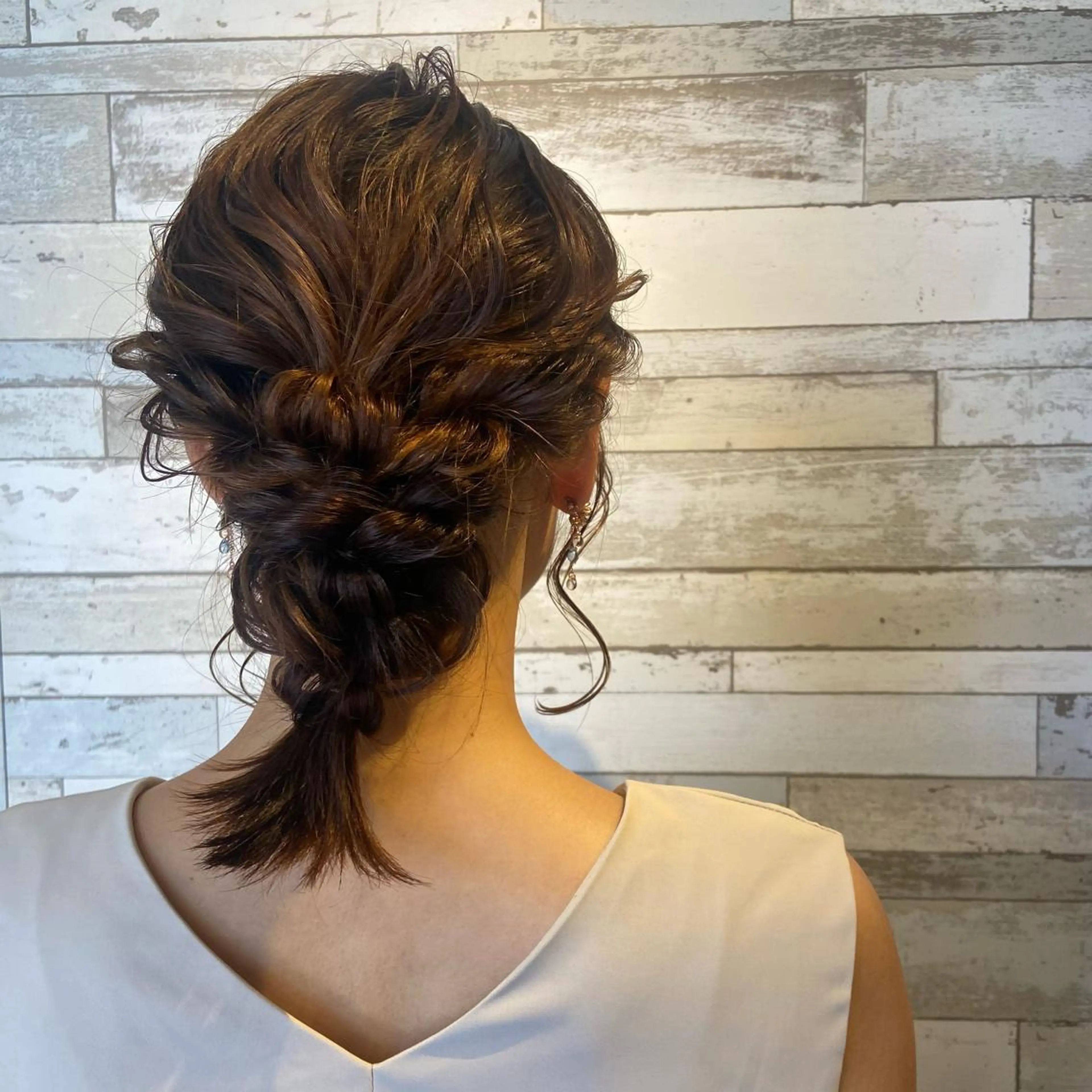 ミディアム ヘアアレンジ ヘアセット ボブカット/アレンジ /さきのヘアスタイル