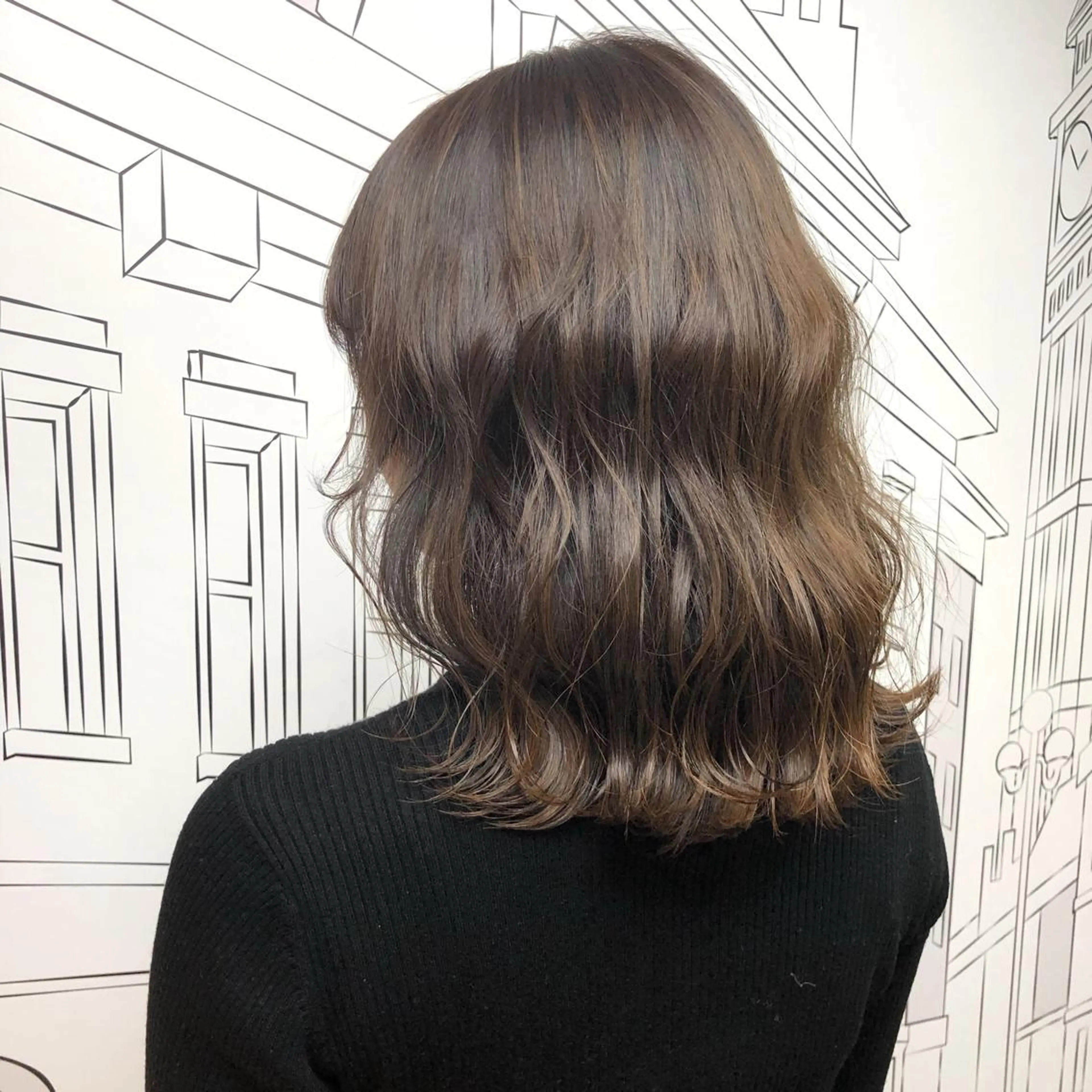 ミディアム カラー レイヤー,ボブ / 彩未のヘアスタイル