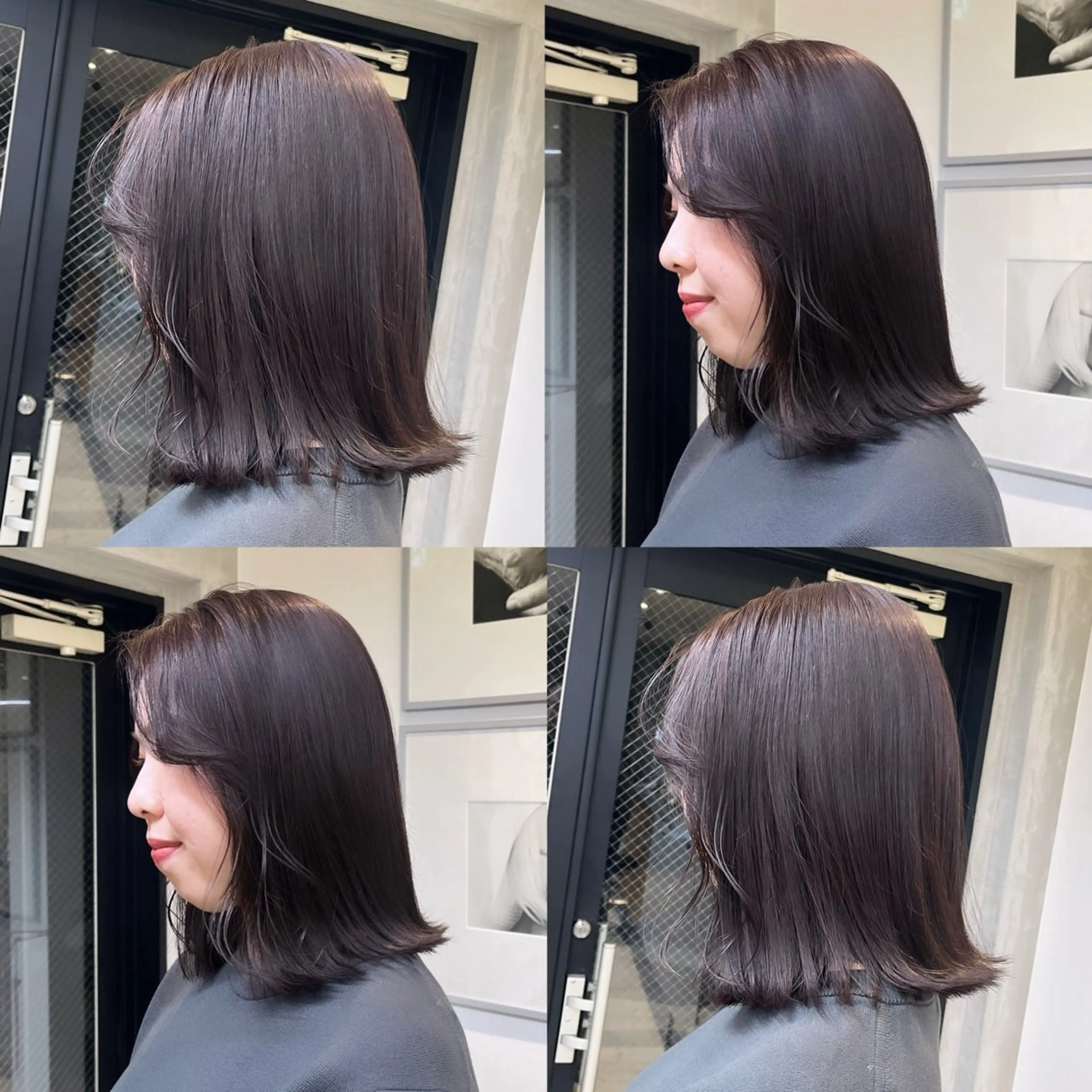 ミディアム カラー ベージュカラー ブラウンカラー ブラウンベージュ ショコラグレージュ 透明感カラー カット ヘアカラー トリートメント ヘッドスパ ヘアセット カジュアルを女っぽく 𝗮𝘆𝗮𝗰𝗼のヘアスタイル