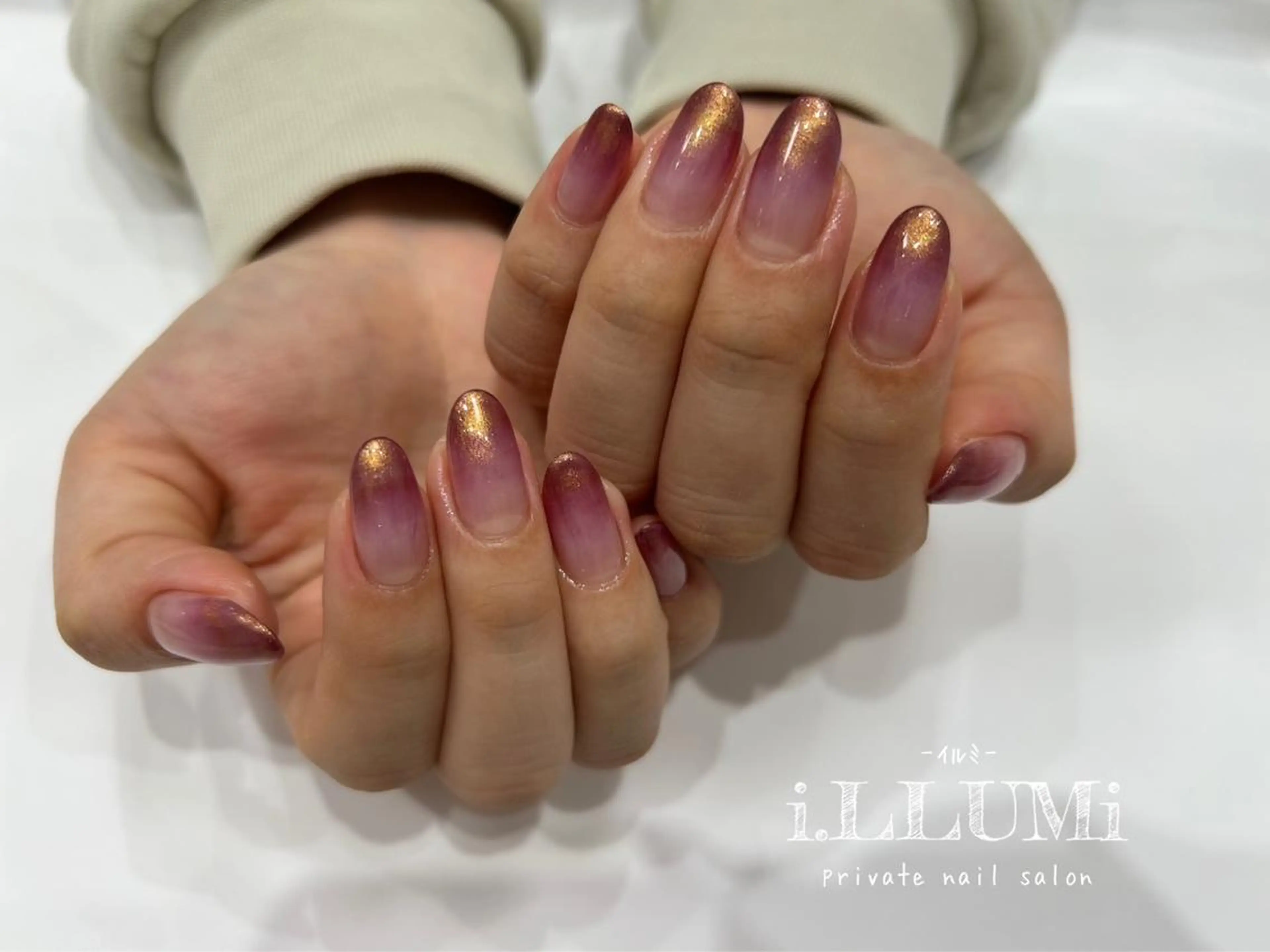 ネイル ジェルネイル グラデーション private  nail salon i.LLUMi所属・i.LLUMi nailのネイルデザイン