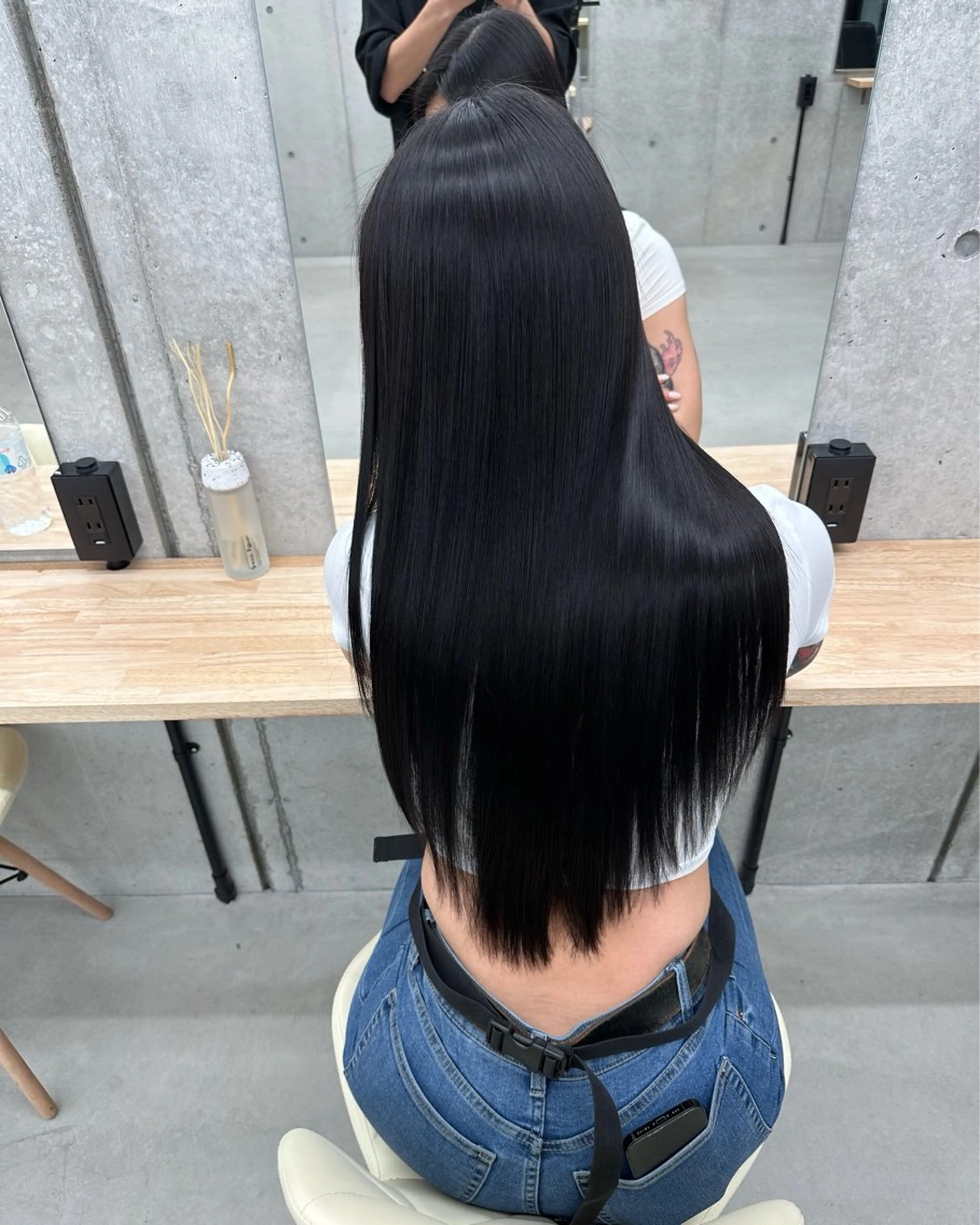 ロング CAMUE所属・髪質改善/縮毛矯正 ハイライトseiyaのヘアスタイル