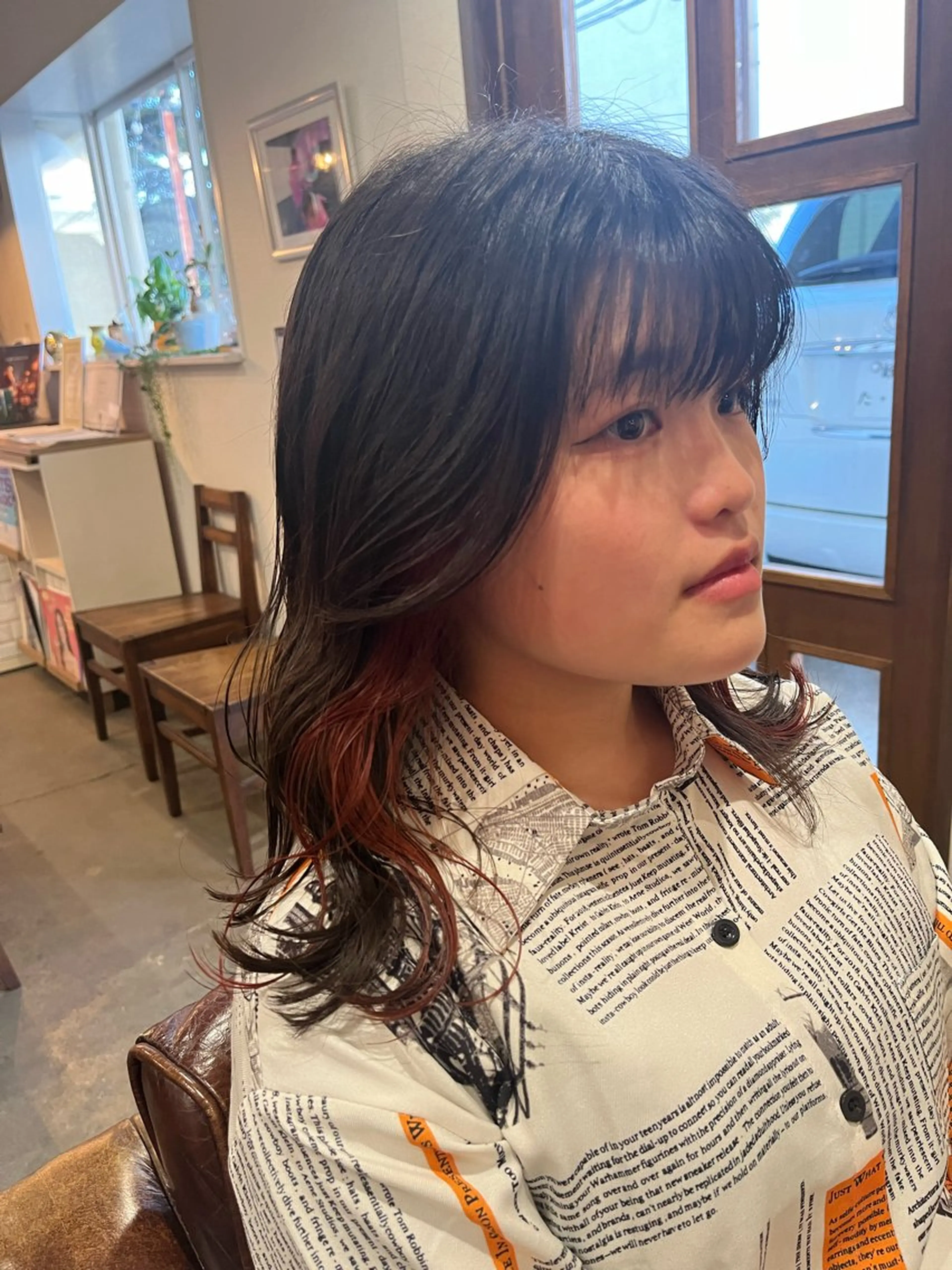 ミディアム 卒業式のヘアスタイル 🫧ベージュカラー× レイヤー🫧HARUのヘアスタイル