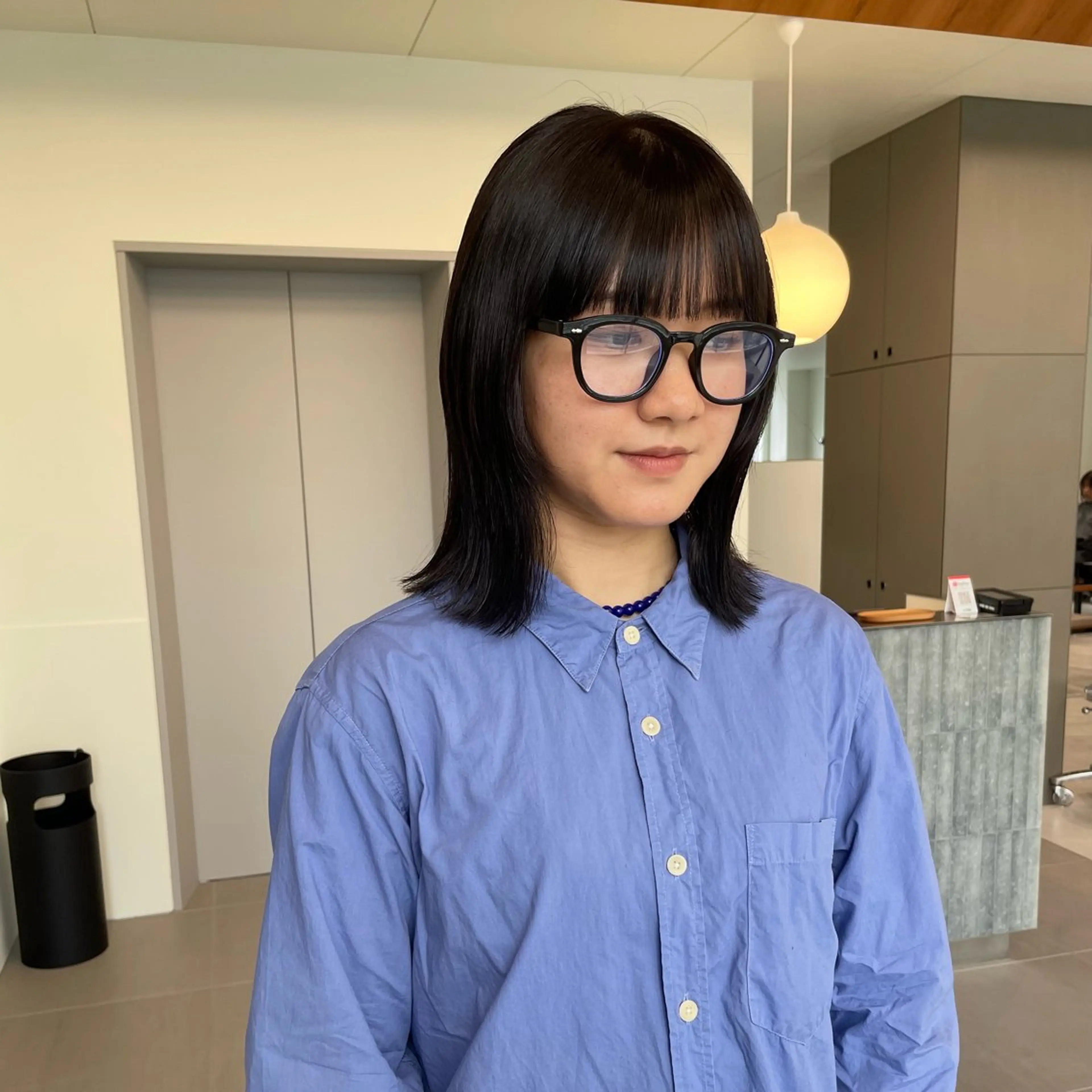 ミディアム カラー ベージュカラー ブリーチ 透明感カラー ダブルカラー ヘアカラー 縮毛矯正 ブリーチ/レイヤー 🌻Mutsumiのヘアスタイル