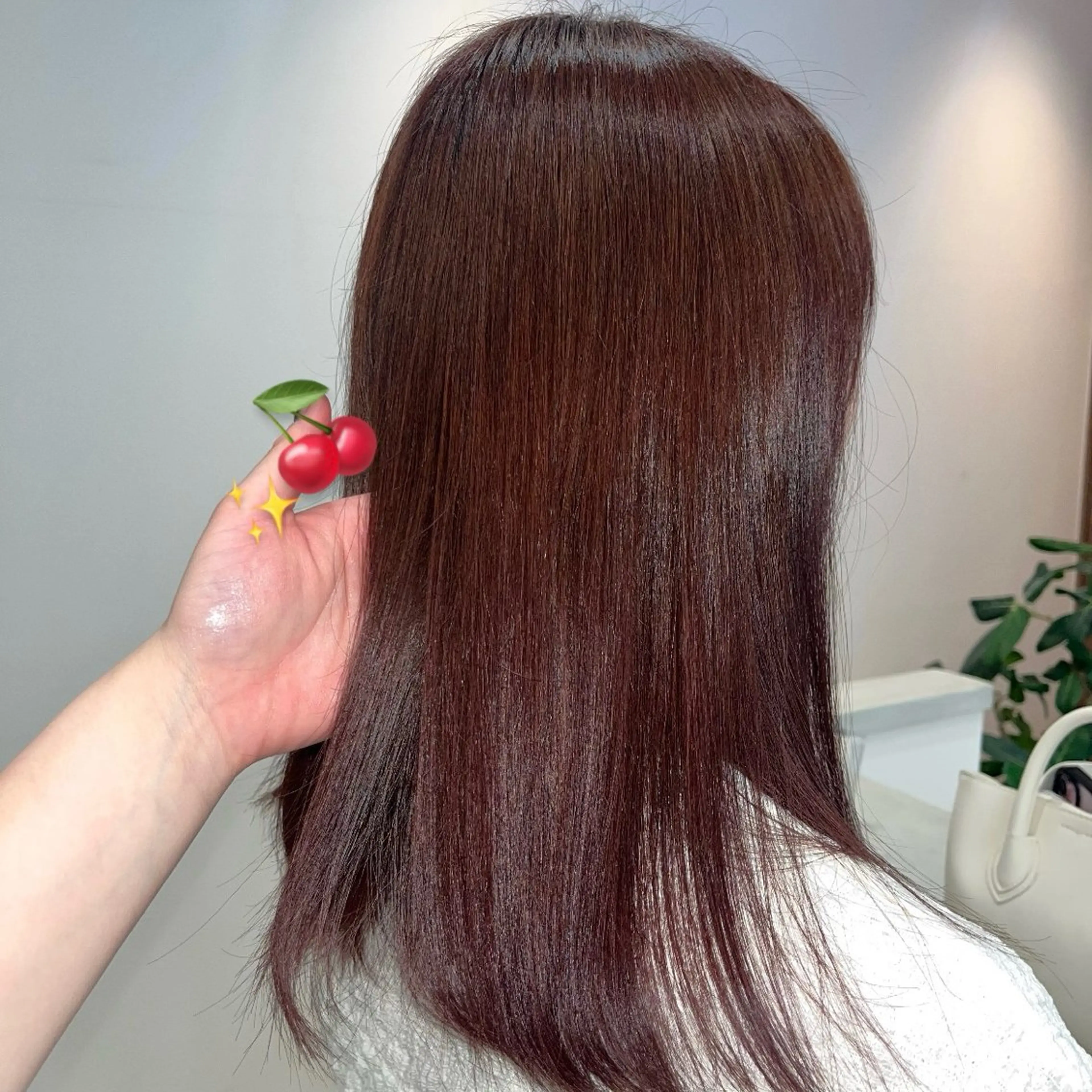 カラー ピンクカラー RUA 🪽🤍のヘアスタイル