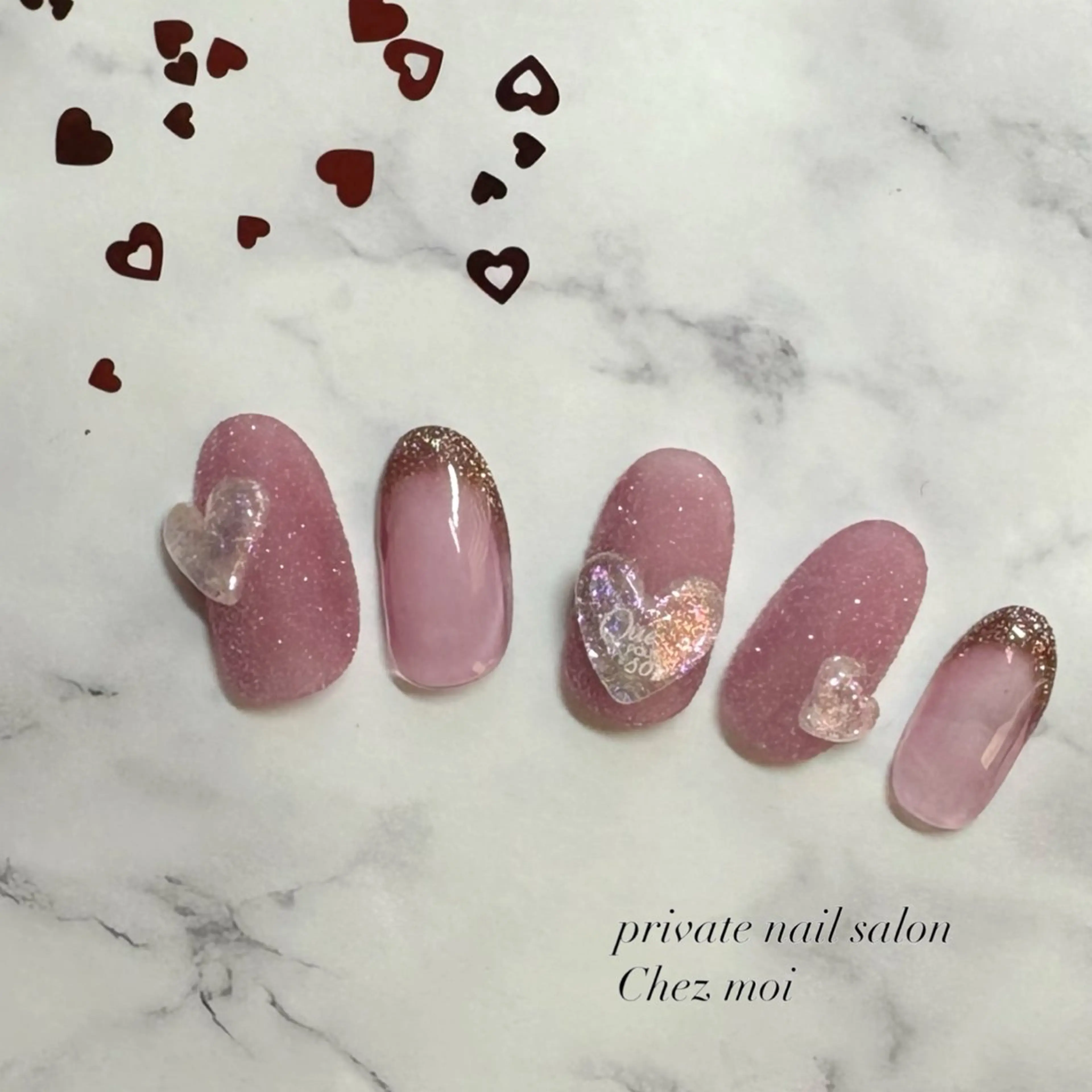 ネイル バレンタイン KOMINE TOMOKOのネイルデザイン