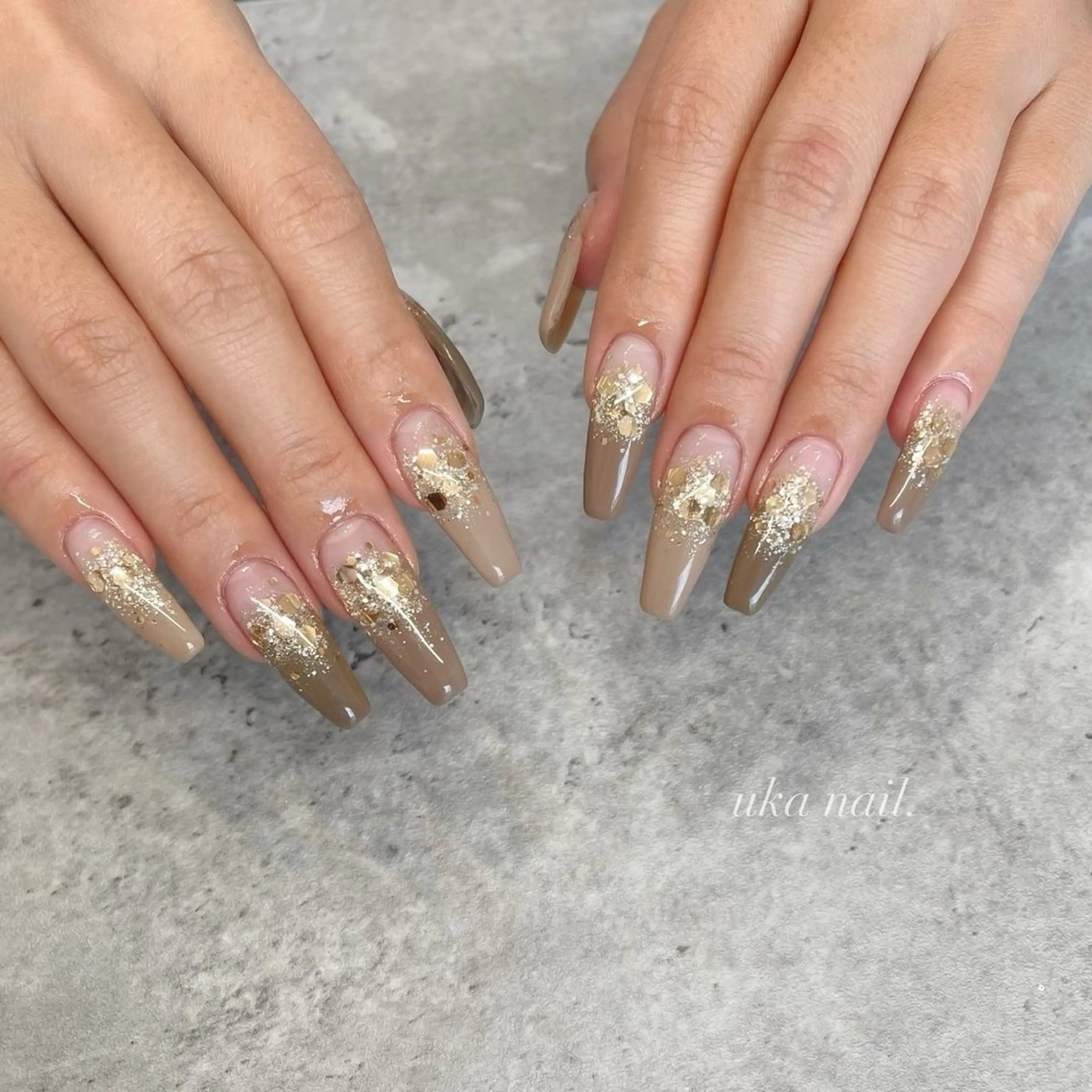 ネイル キラキラネイル ハンドネイル uka nailのネイルデザイン