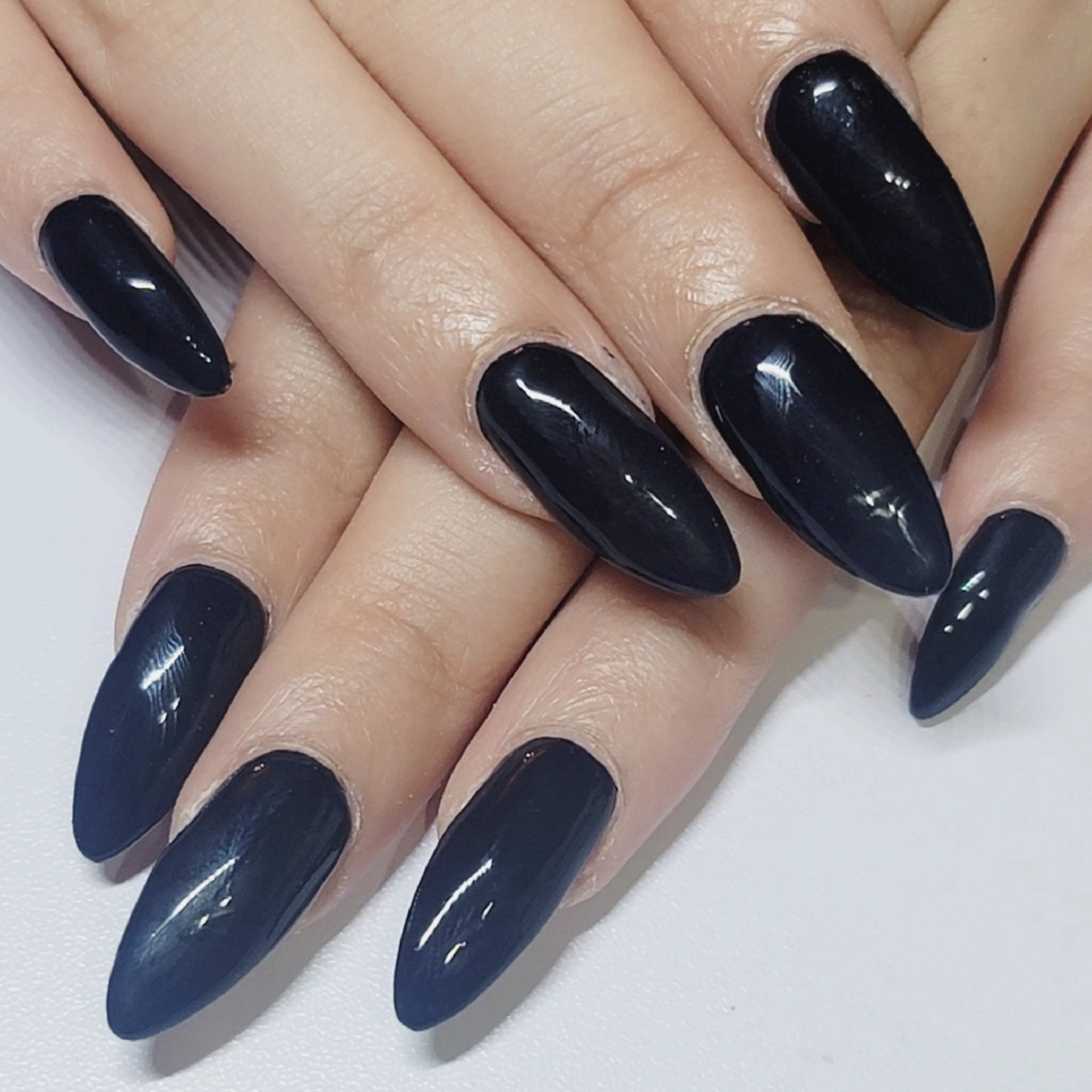 ネイル ネイビー ワンカラーネイル ハンドネイル よしだ ひろきのネイルデザイン