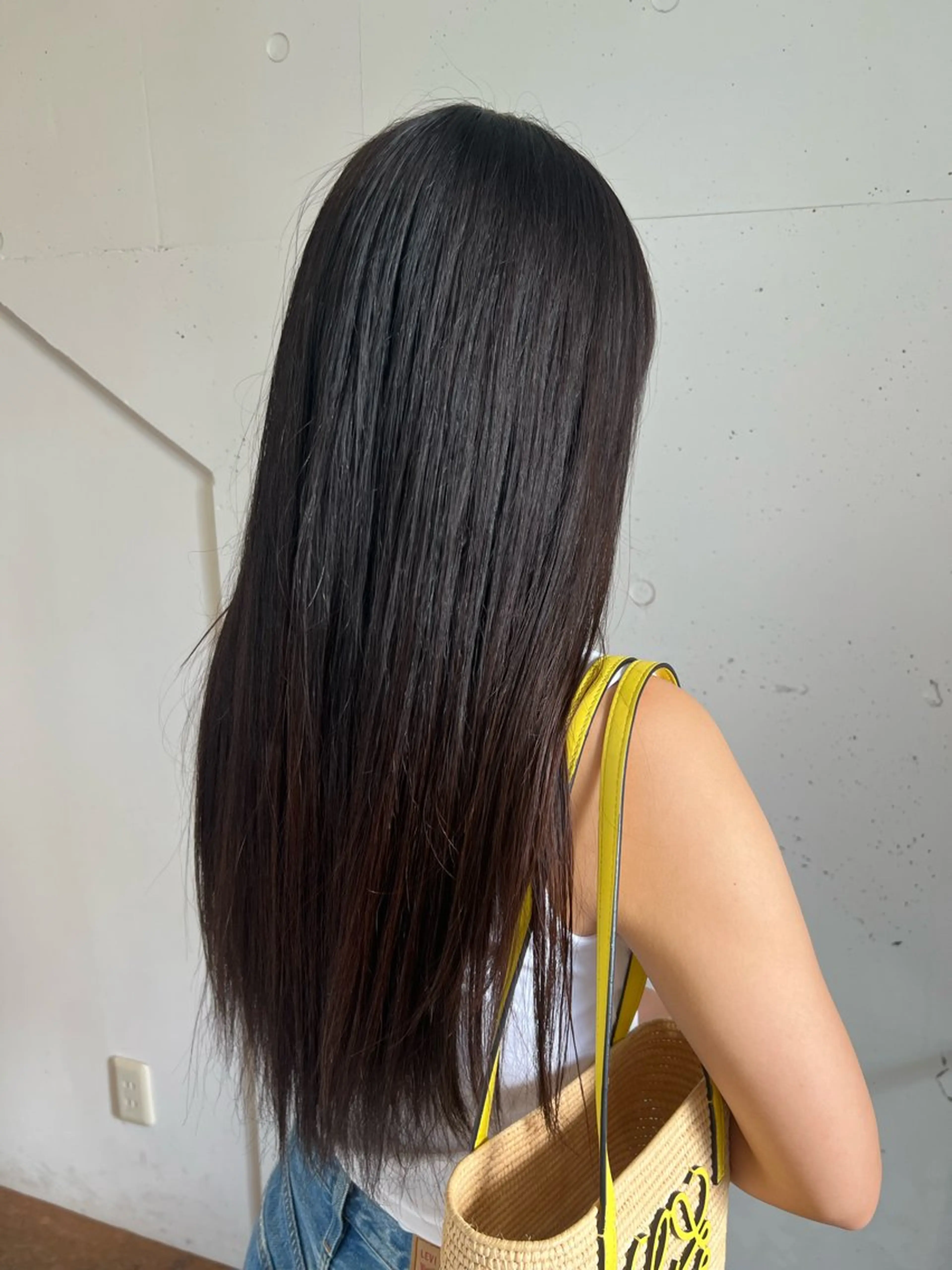 ロング 縮毛矯正 トリートメント linna / 高槻 /大阪 / 耳ツボのヘアスタイル