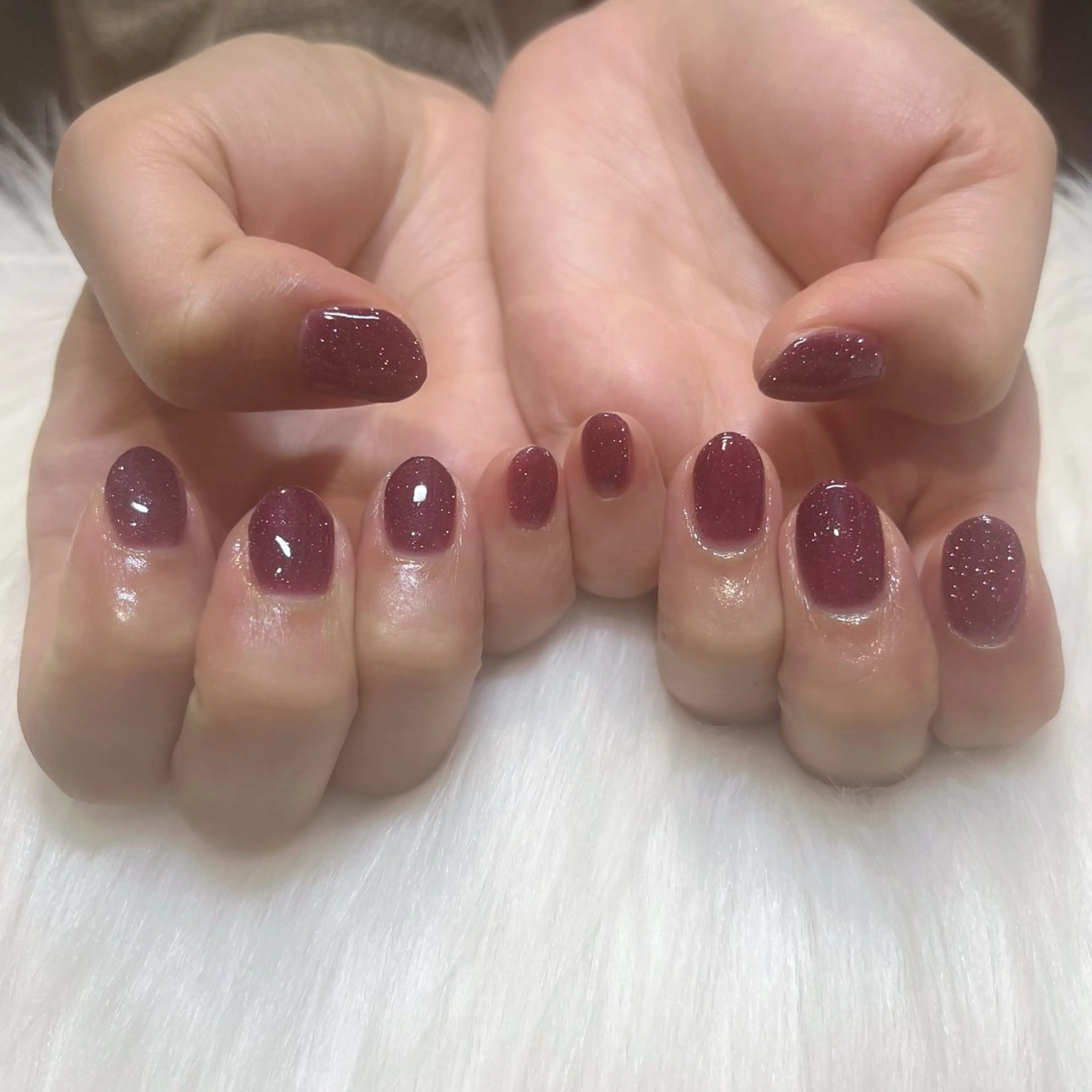 ネイル ボルドー フラッシュネイル KOKONA 🎀のネイルデザイン