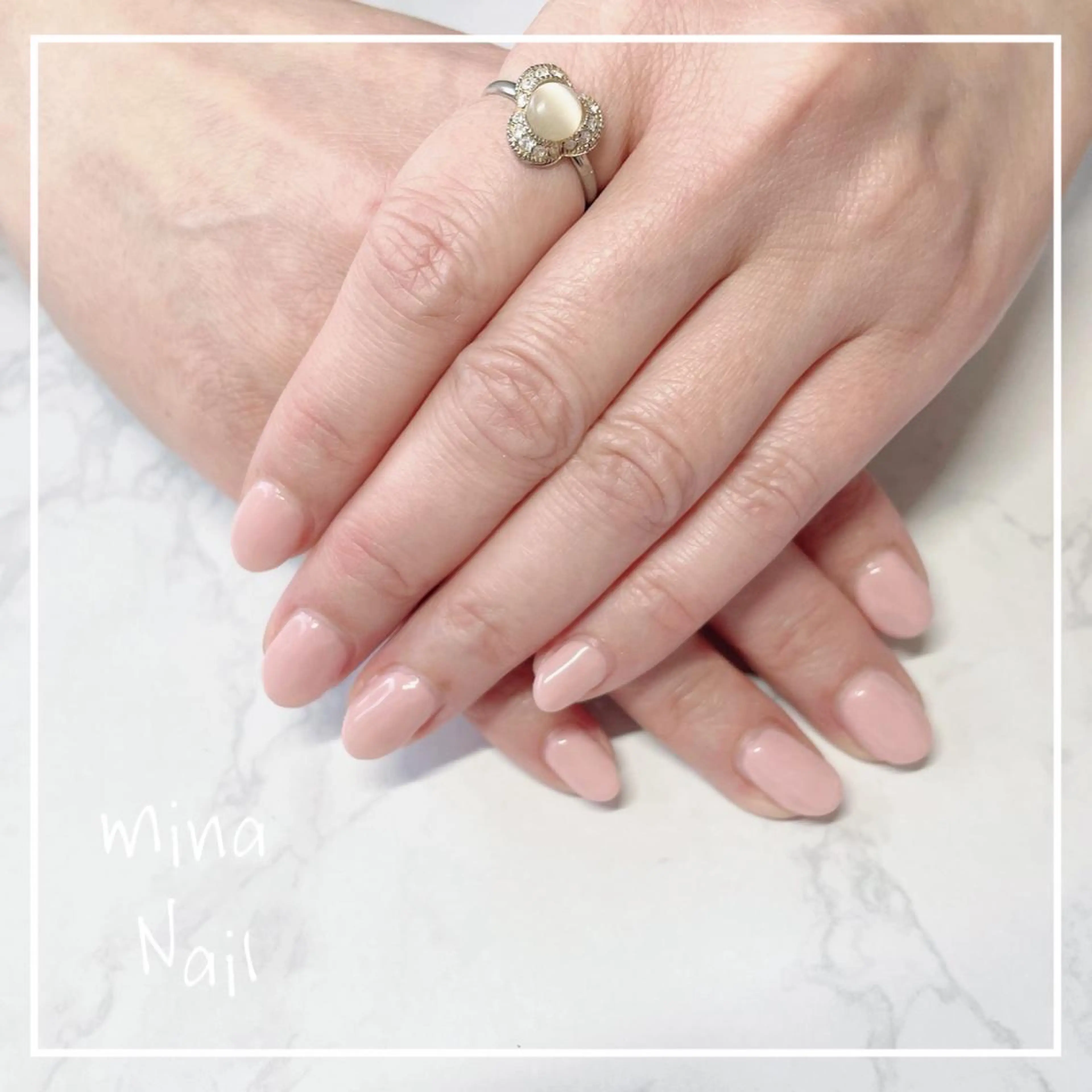 ネイル オフィスネイル ピンク mina Nailのネイルデザイン