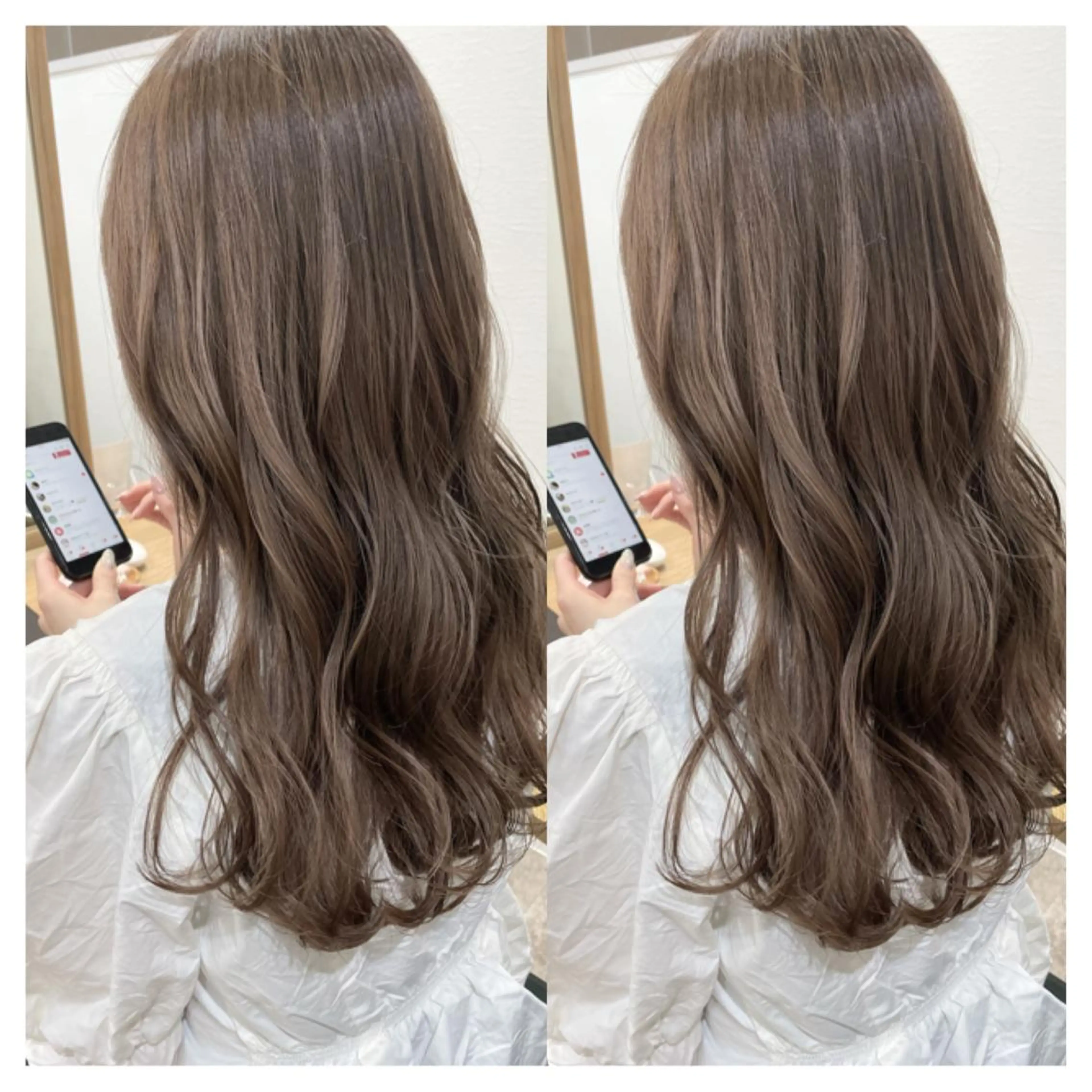 ロング カラー カット ヘアカラー トリートメント 村山 茉衣のヘアスタイル