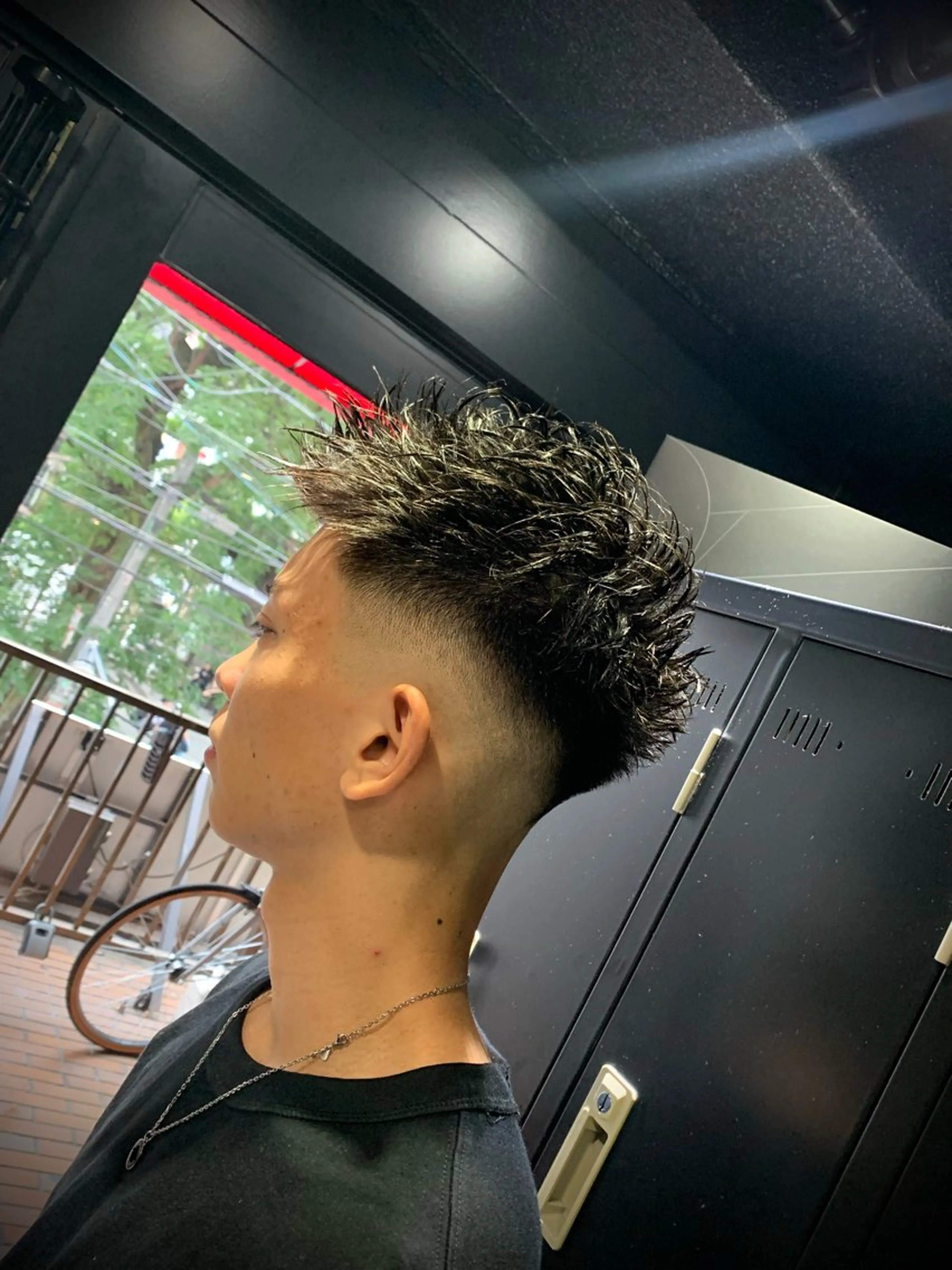 ショート メンズ カット ヘッドスパ ヘアセット メンズパーマ/難波/ 心斎橋　室園亮佑のヘアスタイル