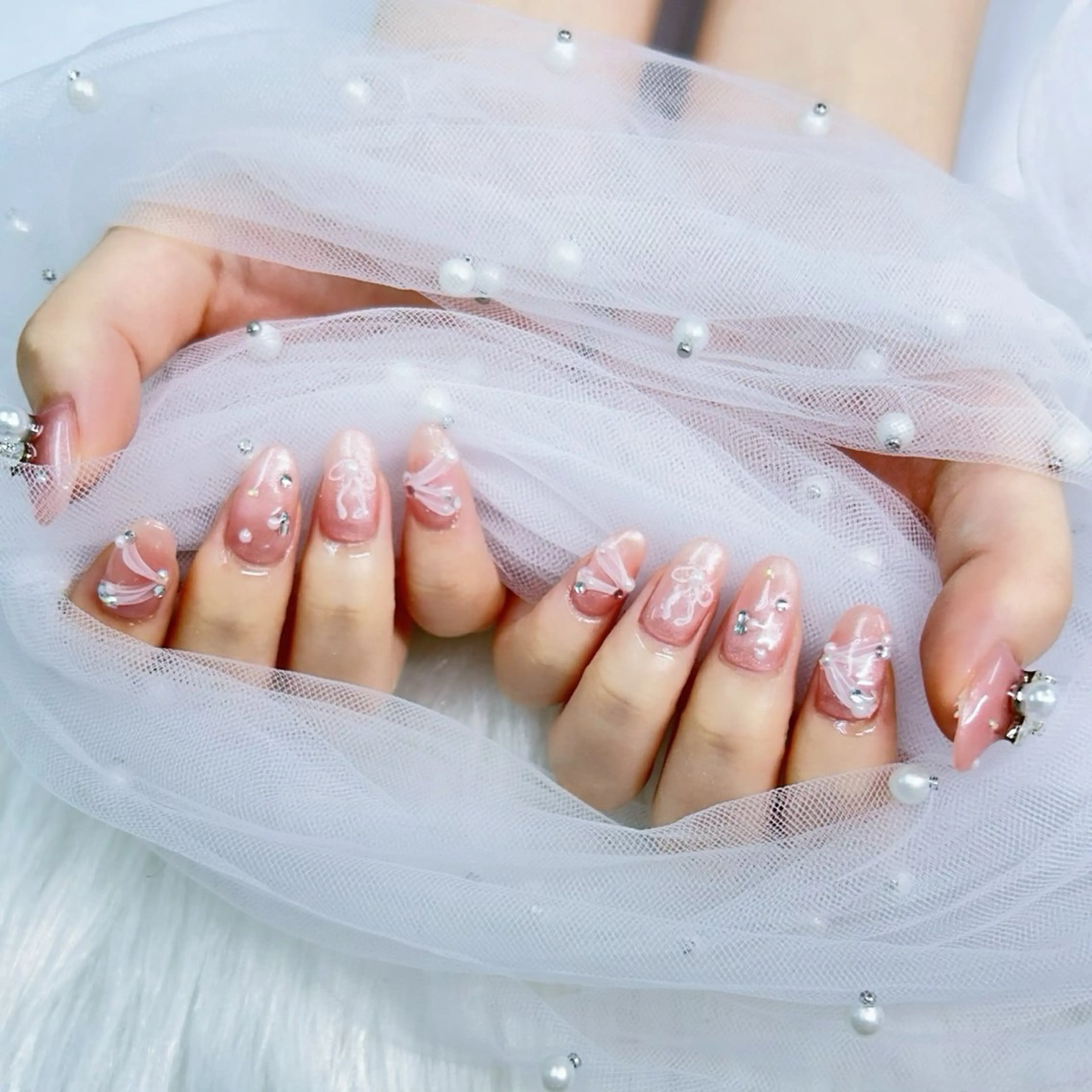 ネイル パーツ全部¥110 サロンミミのネイルデザイン