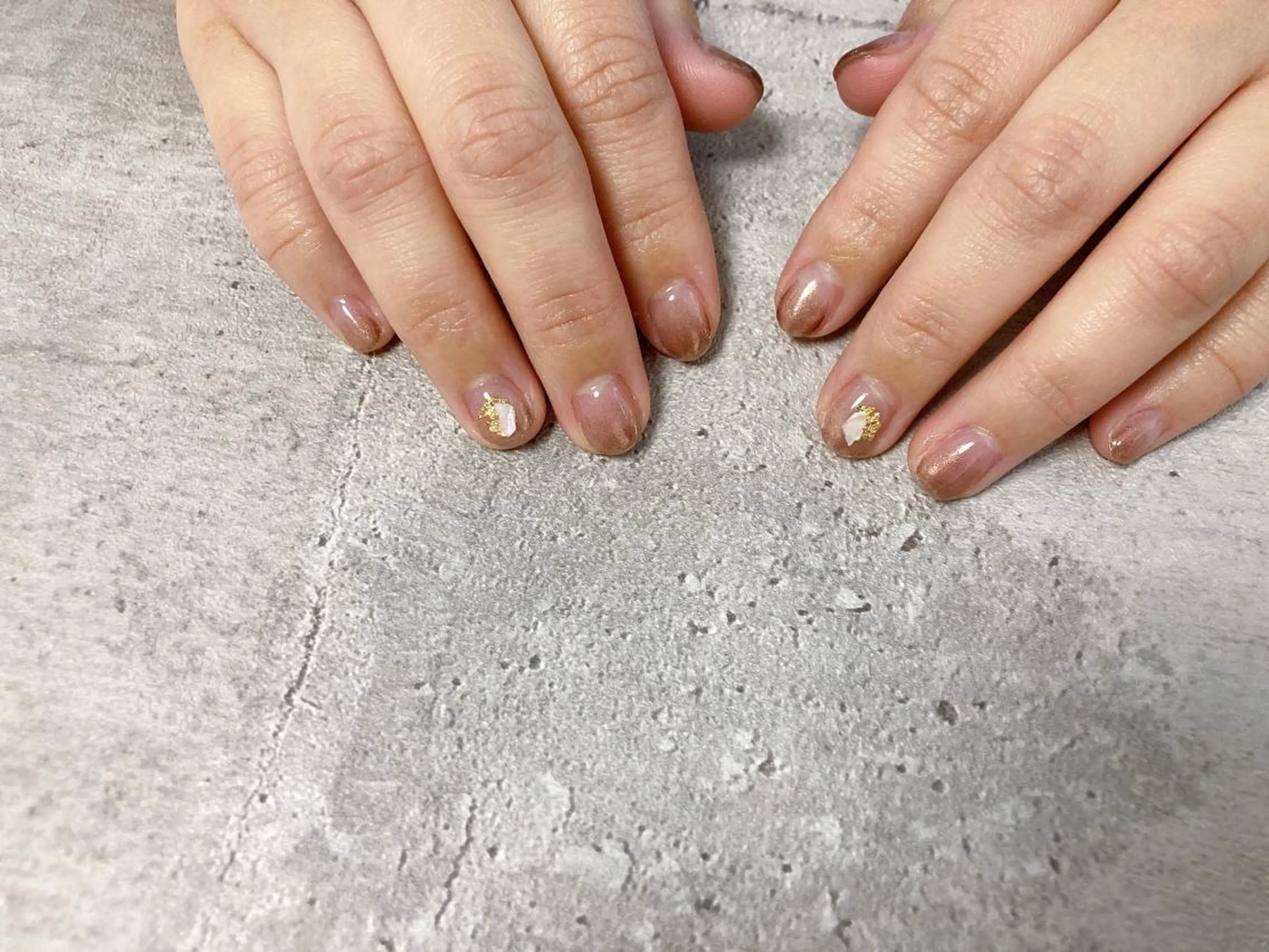 ネイル ミラーネイル Mogu nail 二子玉川のネイルデザイン