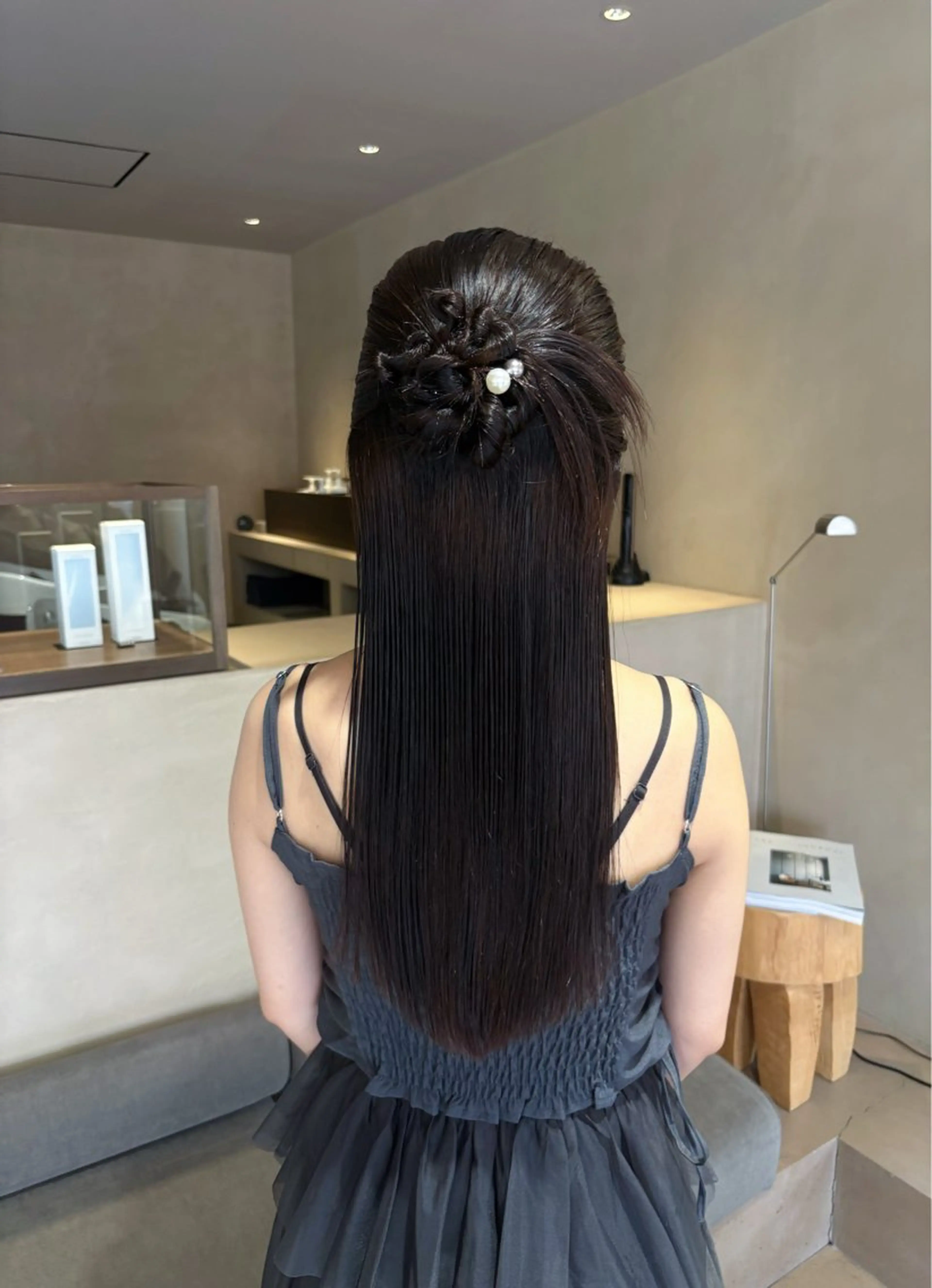 ヘアアレンジ ボブ/タイトアレンジ 個性派結婚式アレンジのヘアスタイル