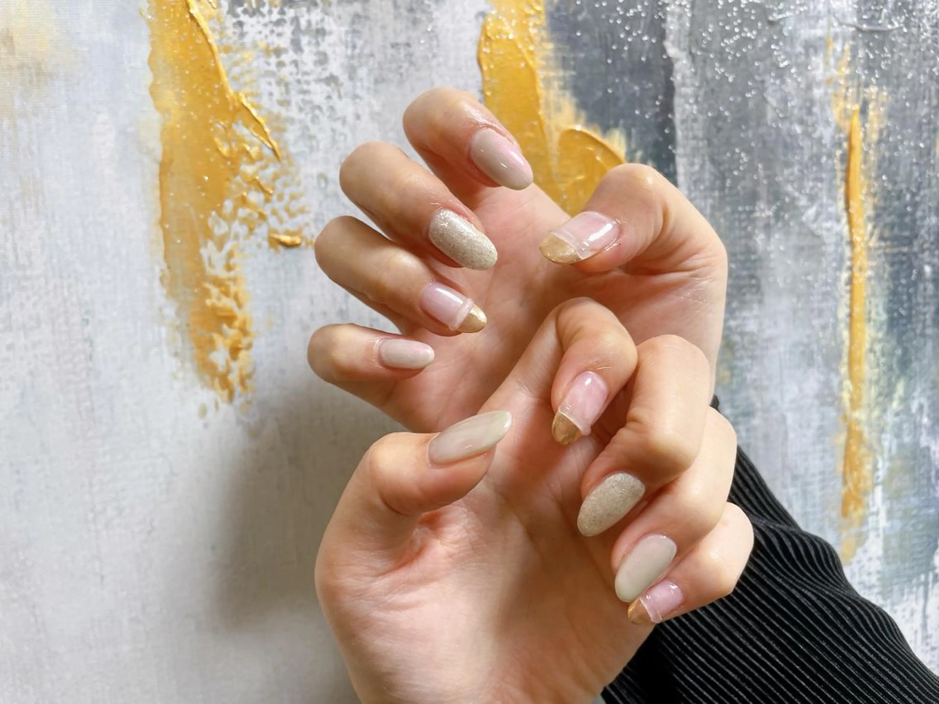 ネイル フットネイル ジェルネイル 韓国ネイル マグネットネイル ミラーネイル Mogu nail 二子玉川のネイルデザイン