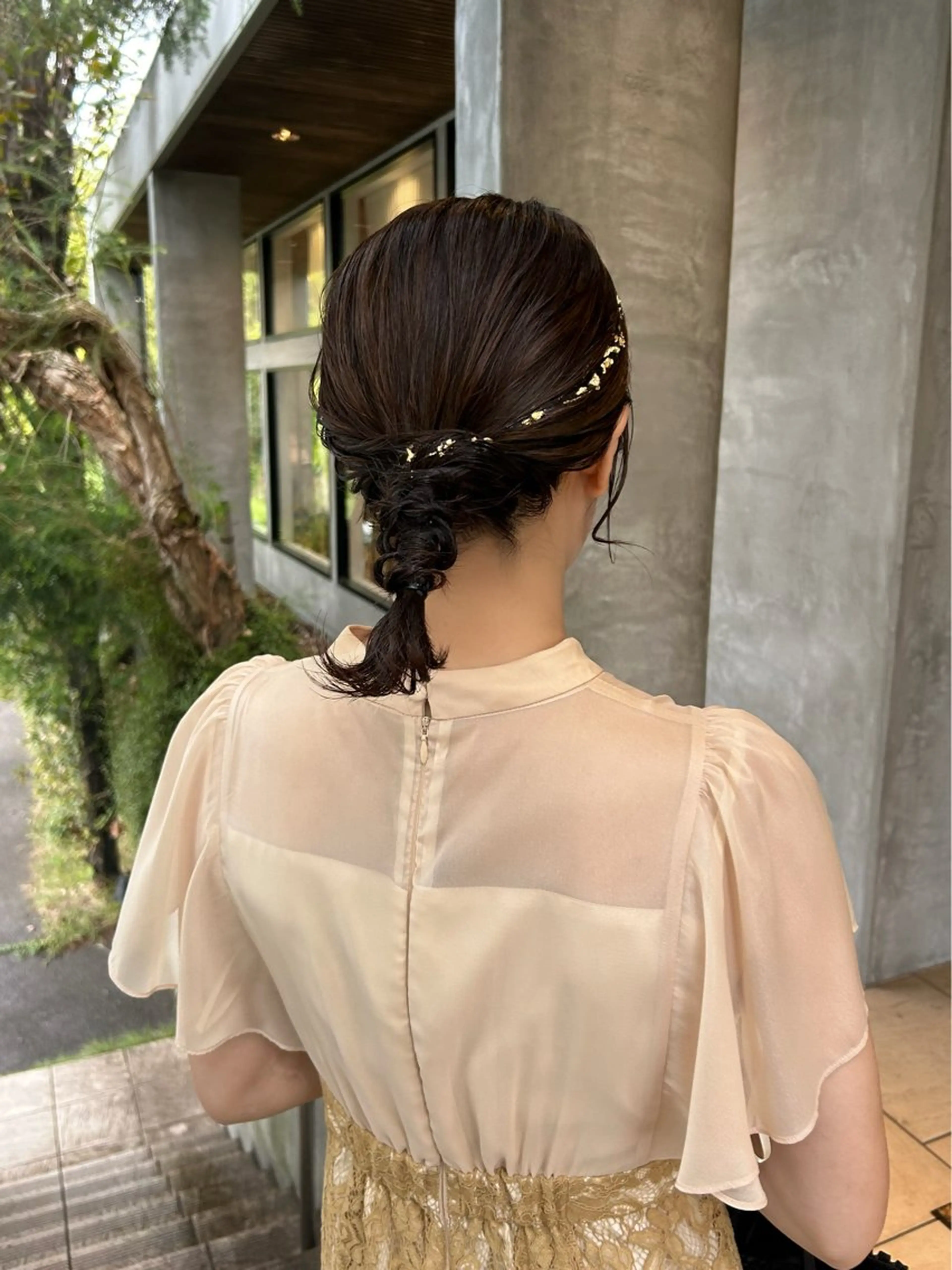 ミディアム ヘアアレンジ ヘアセット lapis / soraのヘアスタイル