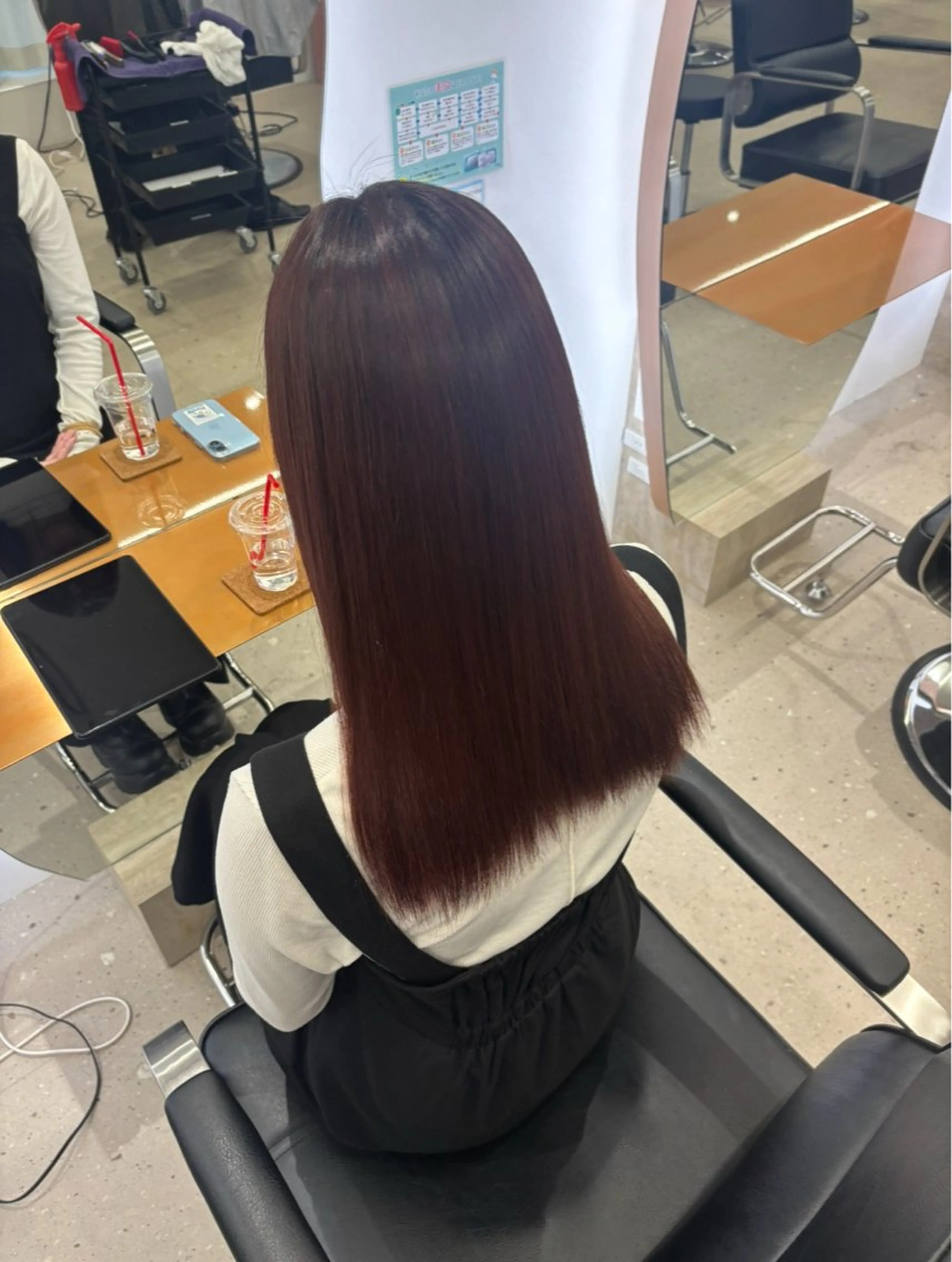 縮毛矯正 西畑 凜香のヘアスタイル