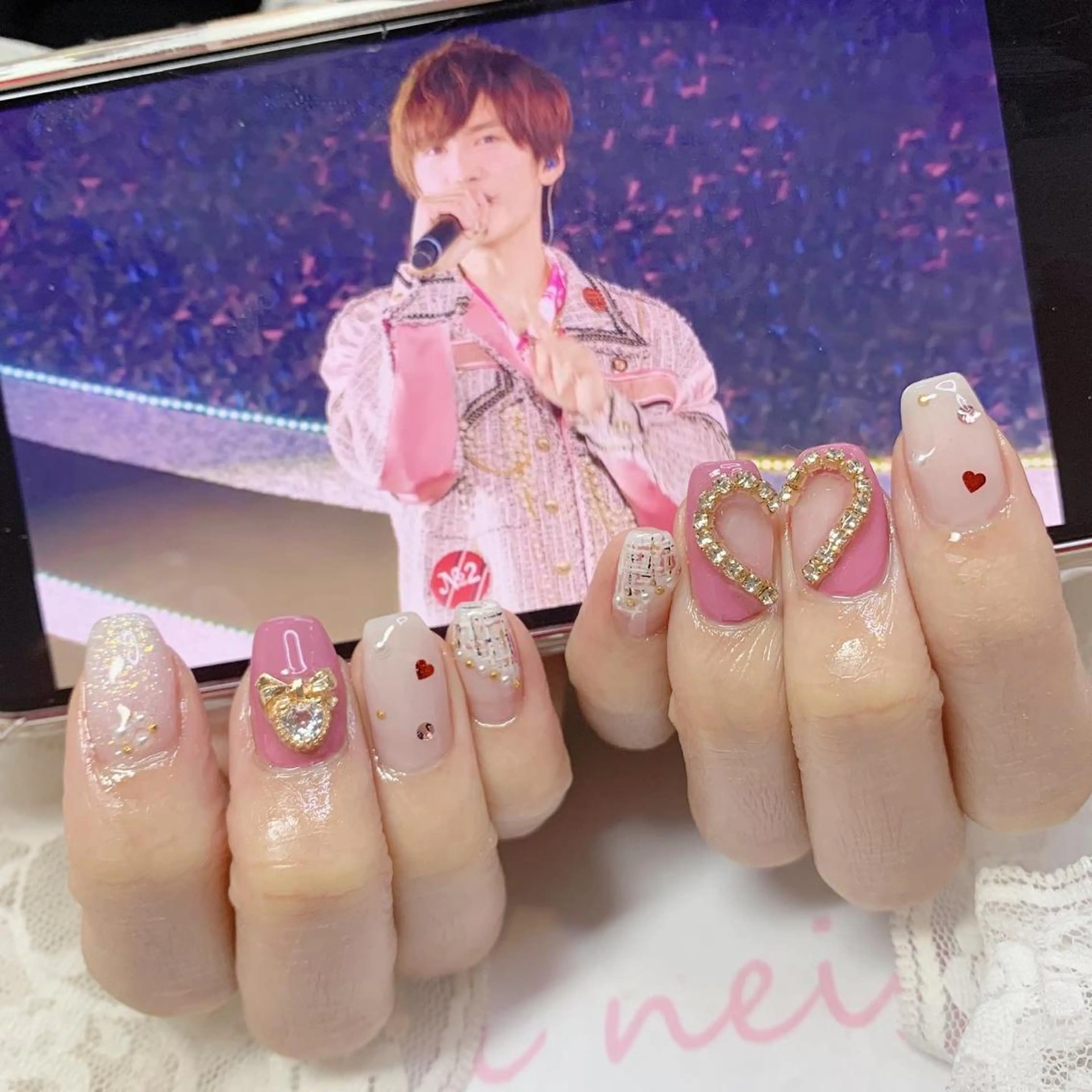 ネイル ハンドネイル La neige* yuki 🥯🍑のネイルデザイン