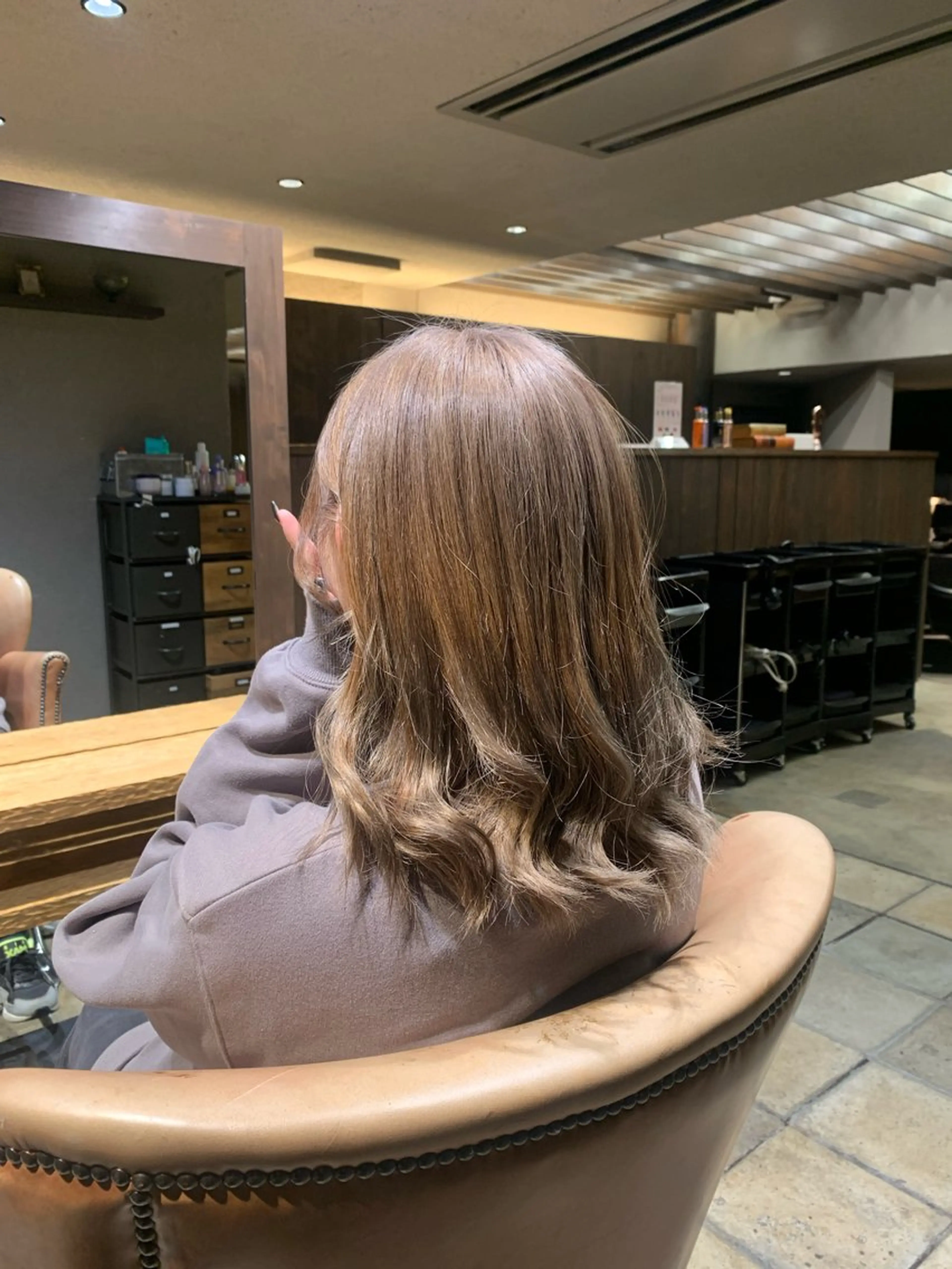 セミロング カラー 朝斗/ブリーチなし ・Wカラー・エクステのヘアスタイル