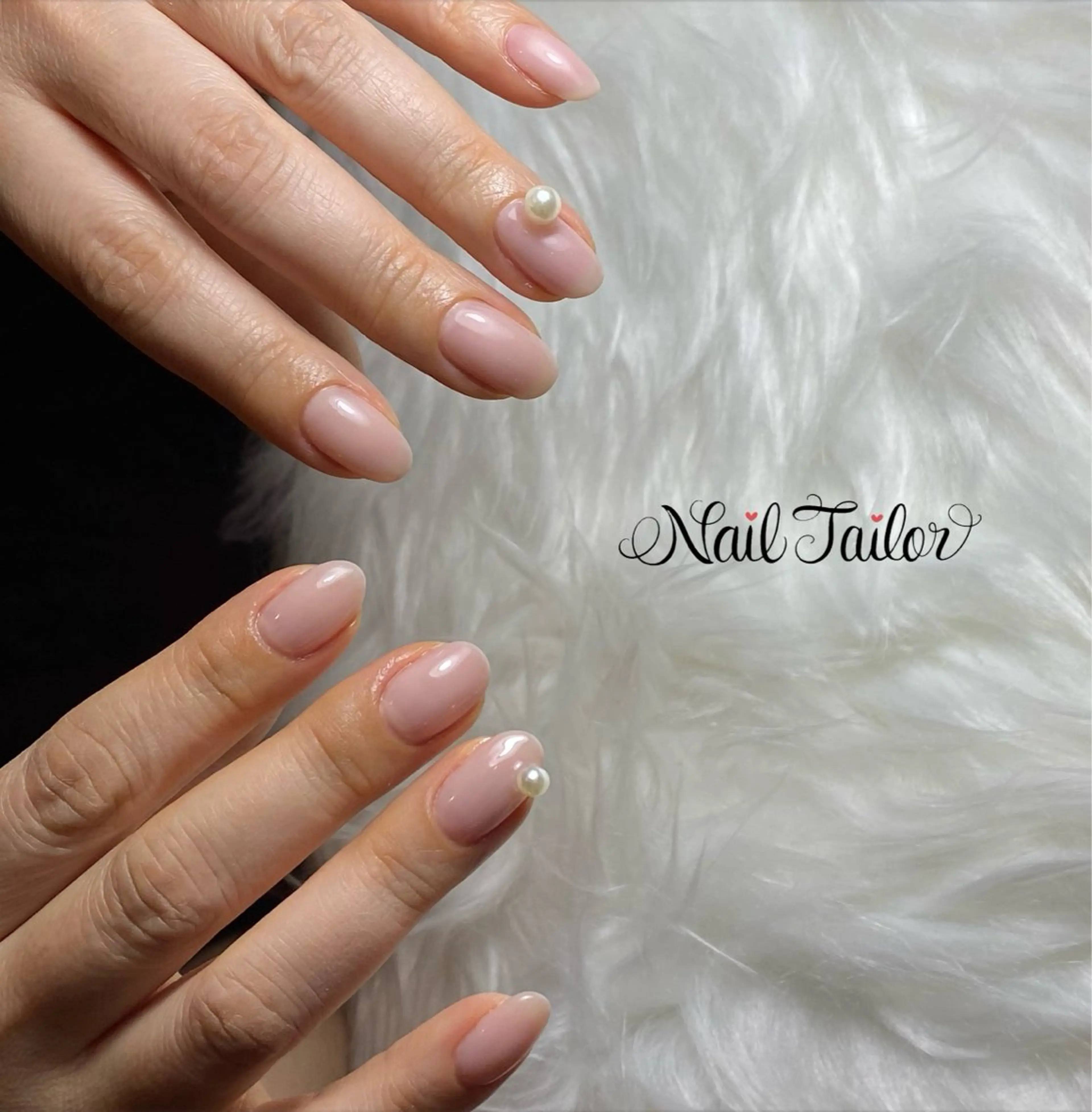 ネイル 入学式 卒業式 ピンク ブライダルネイル ハンドネイル 〜Nail Tailor〜　ネイルテイラー所属・NailTailor ネイルテイラーのネイルデザイン