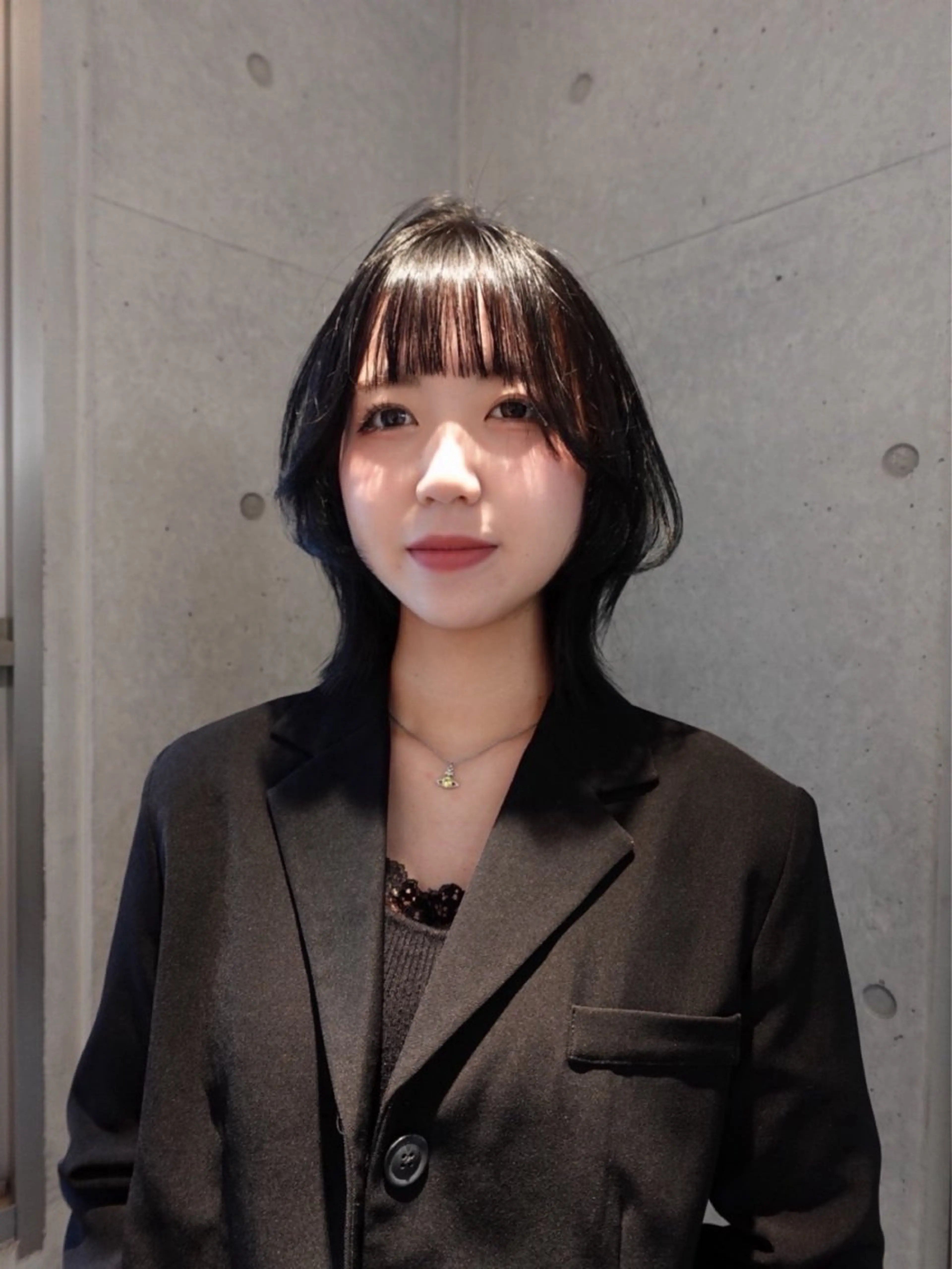 前髪うる艶縮毛矯正（ケア付き）+前髪カット+トリートメント🪽✨の写真