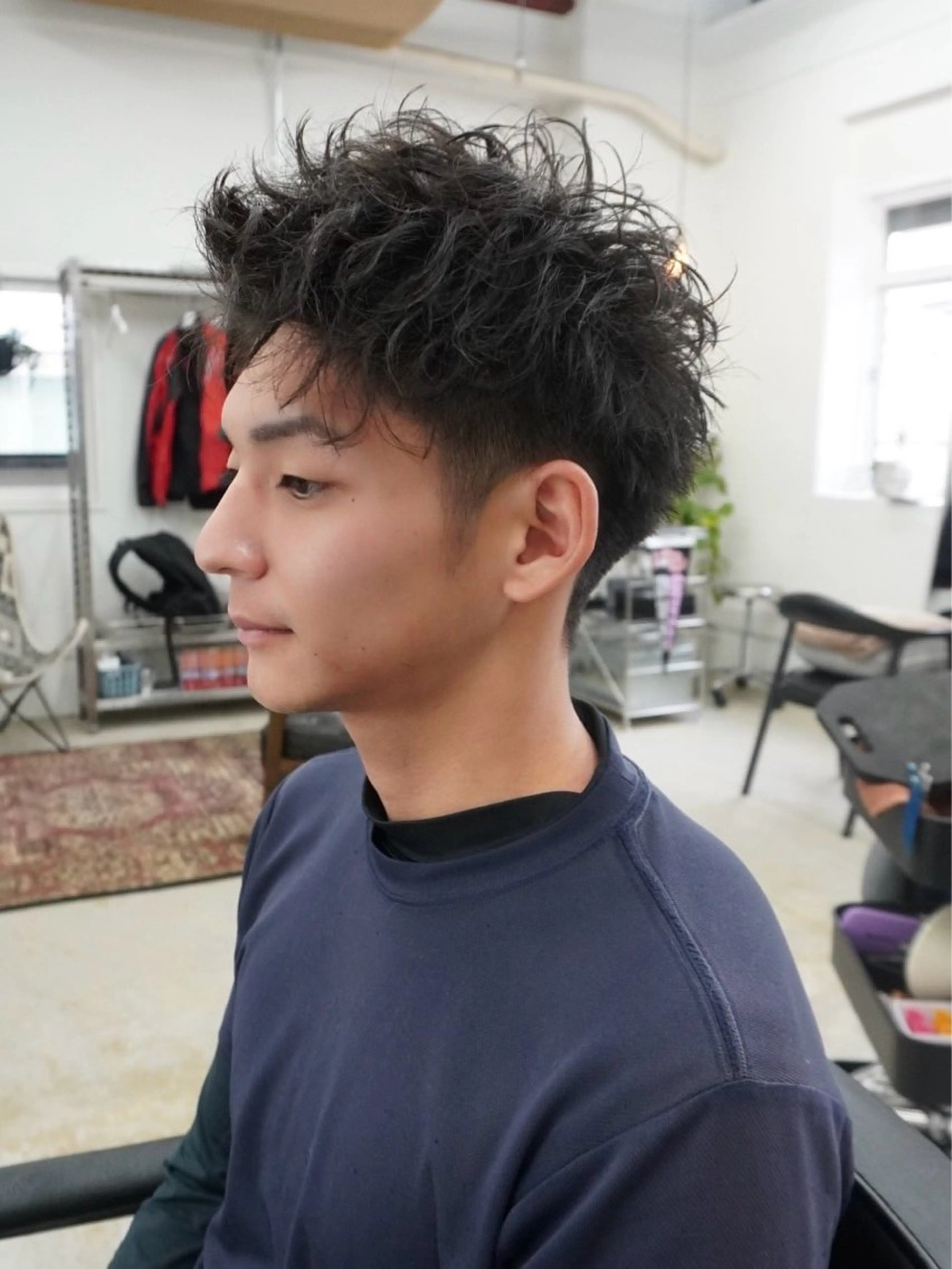 ショート メンズ BOW【ボウ】所属・メンズパーマ/本町/ 心斎橋/Takumiのヘアスタイル