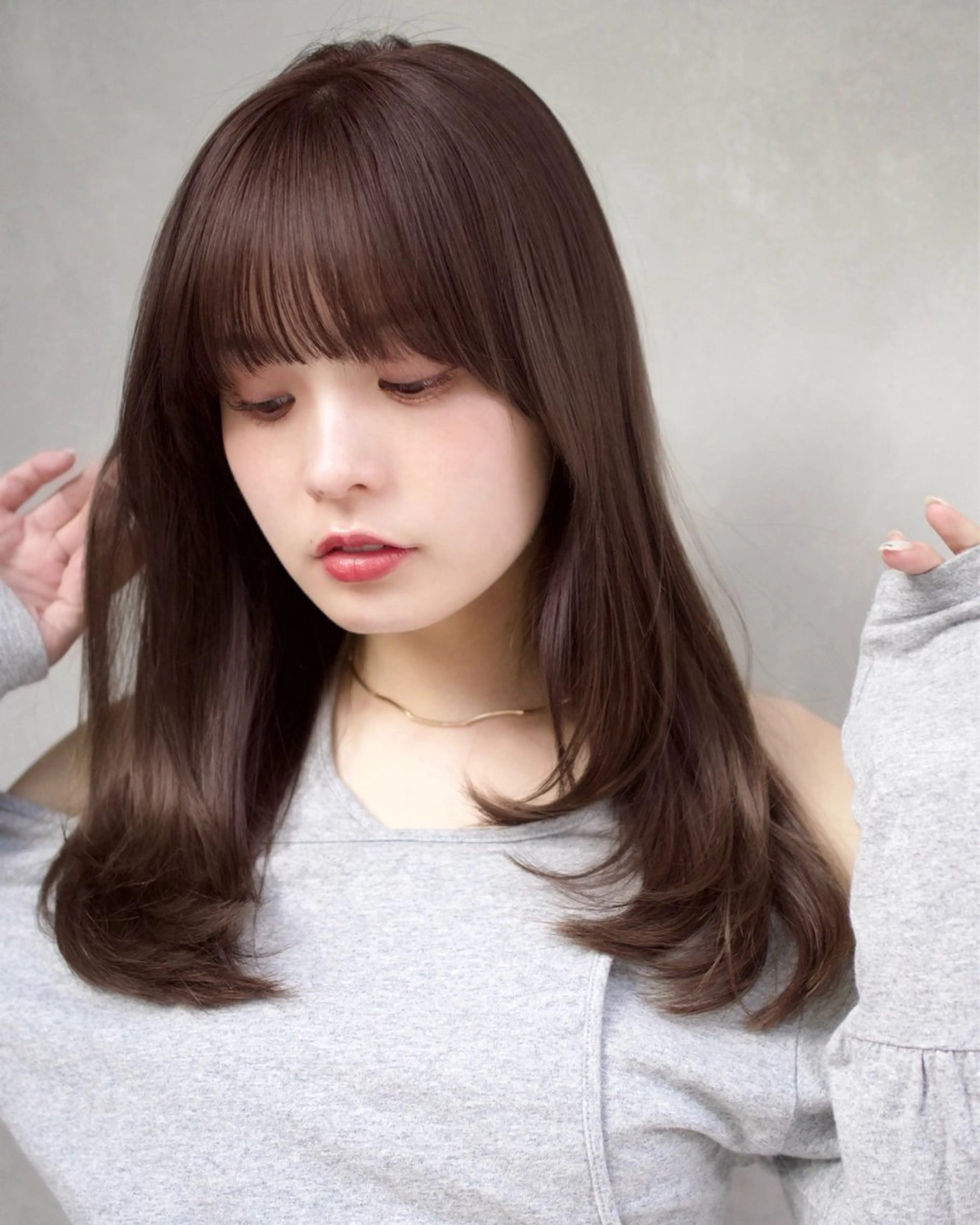 ロング カラー カット ヘアカラー トリートメント 越後 遥/ 透明感カラー🪞🤍のヘアスタイル