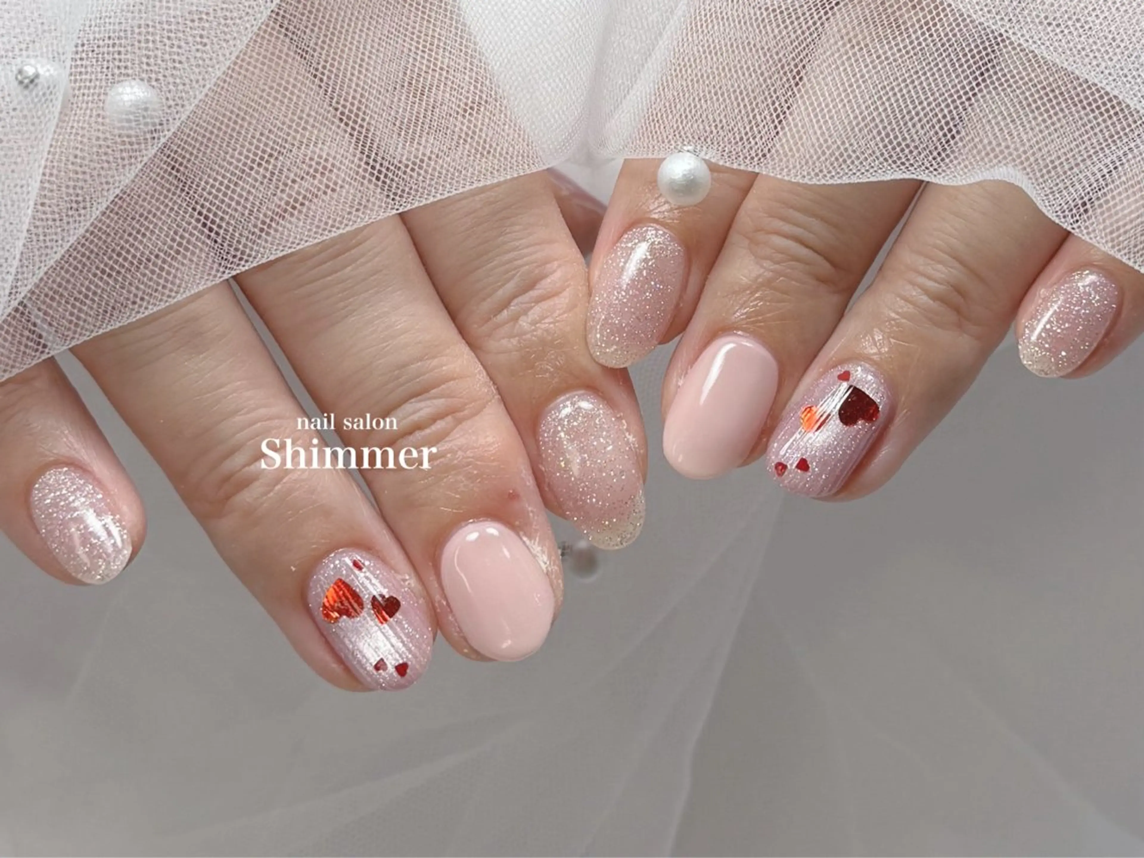 ネイル ハンドネイル Shimmer Risaのネイルデザイン