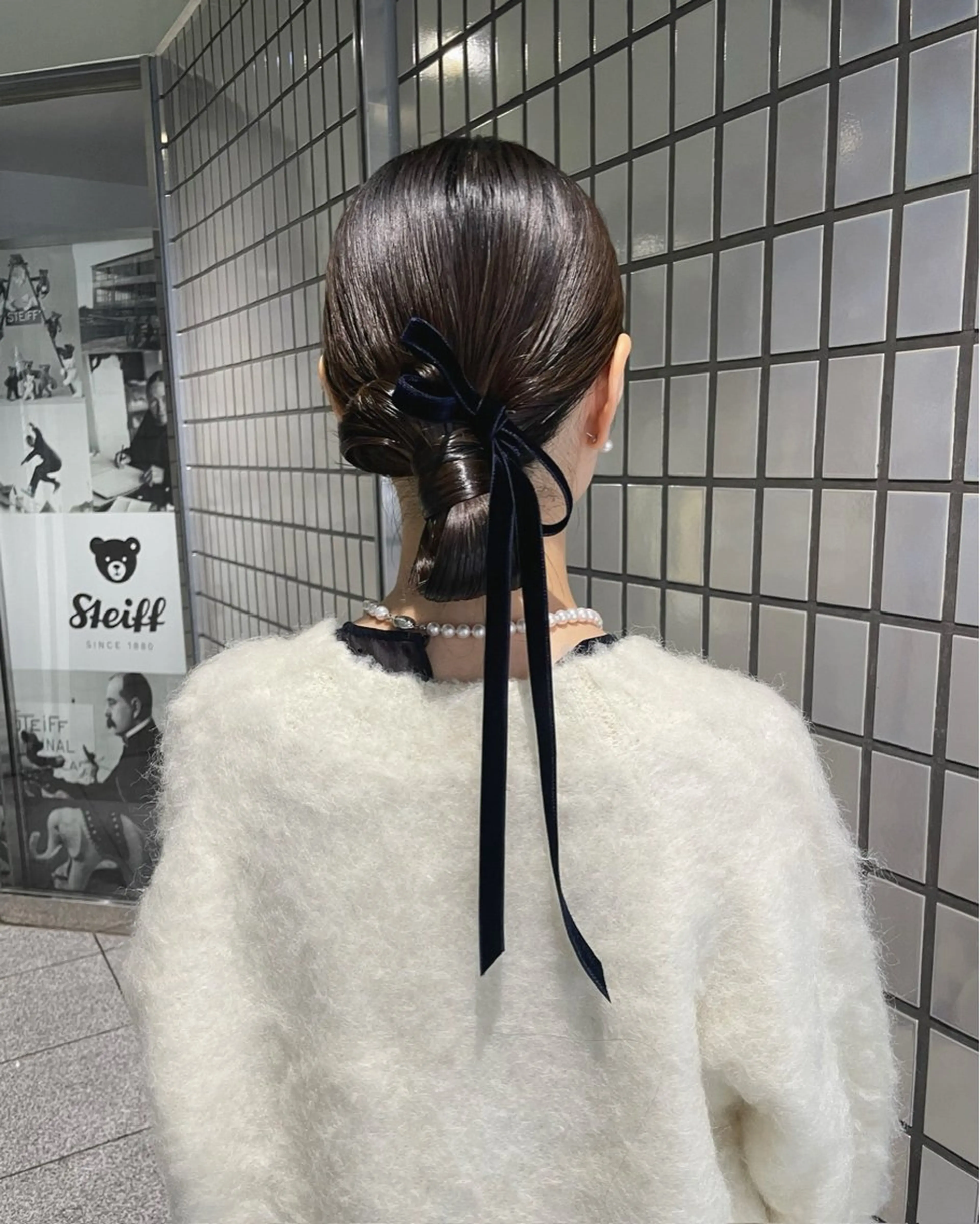 ヘアアレンジ 結婚式・ブライダル ヘアセット 【arc】Ruri コテ巻き風パーマのヘアスタイル