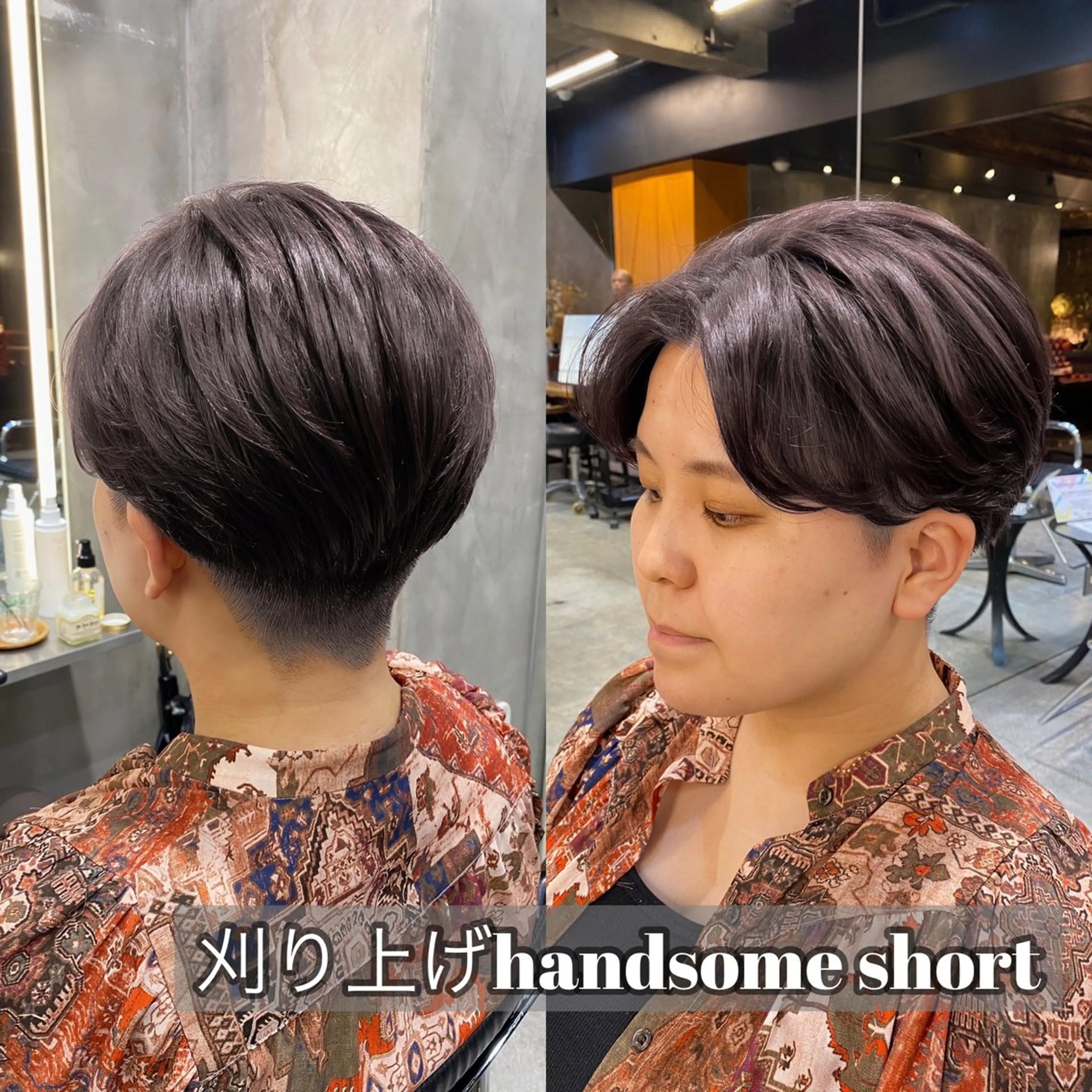 ショート カラー ハンサムショート ショートヘア カット ヘアカラー Ms.CHARM所属・透明感カラー🌿 グレージュ🐺陽介のヘアスタイル